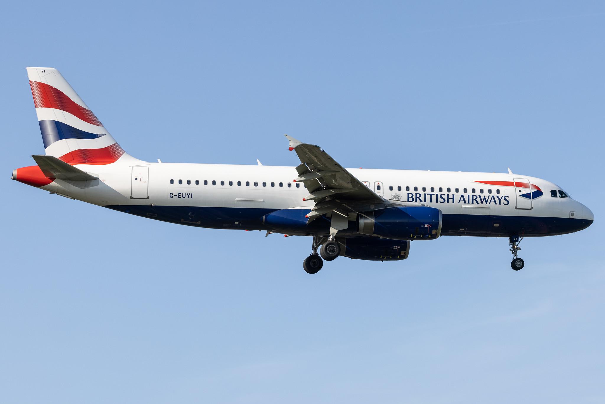 London Heathrow: British Airways (BA / BAW) |  Airbus A320-232 A320 | G-EUYI | MSN 4306