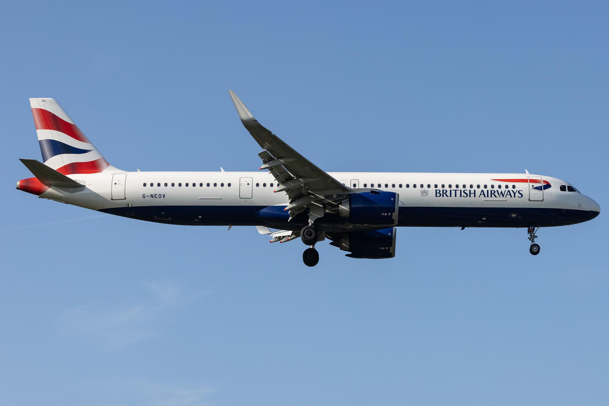 London Heathrow: British Airways (BA / BAW) |  Airbus A321-251NX A21N | G-NEOV | MSN 8930