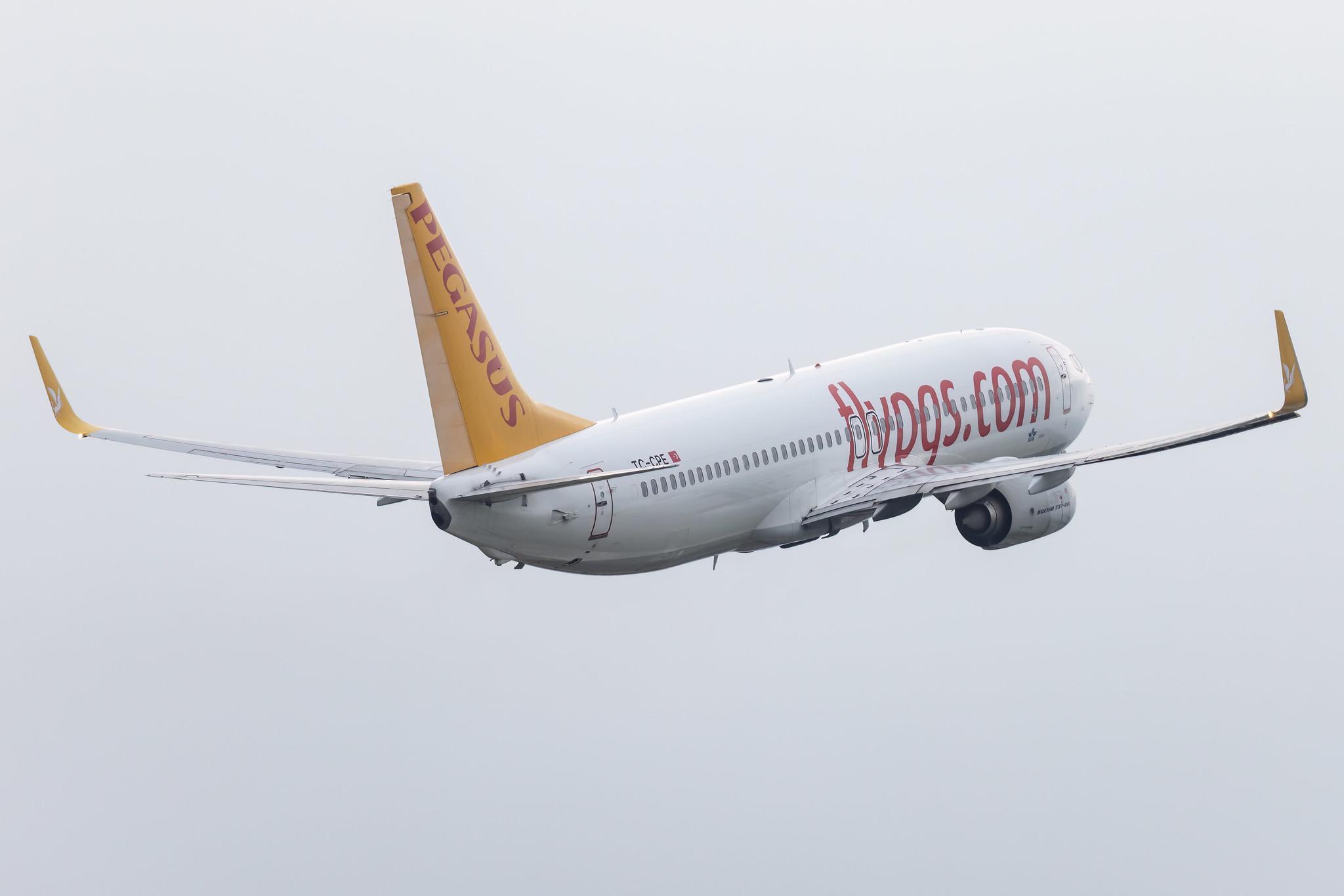 Hamburg Airport: Pegasus (PC / PGT) | Operator: Pegasus Airlines | Boeing 737-82R B738 | TC-CPE | MSN 38178