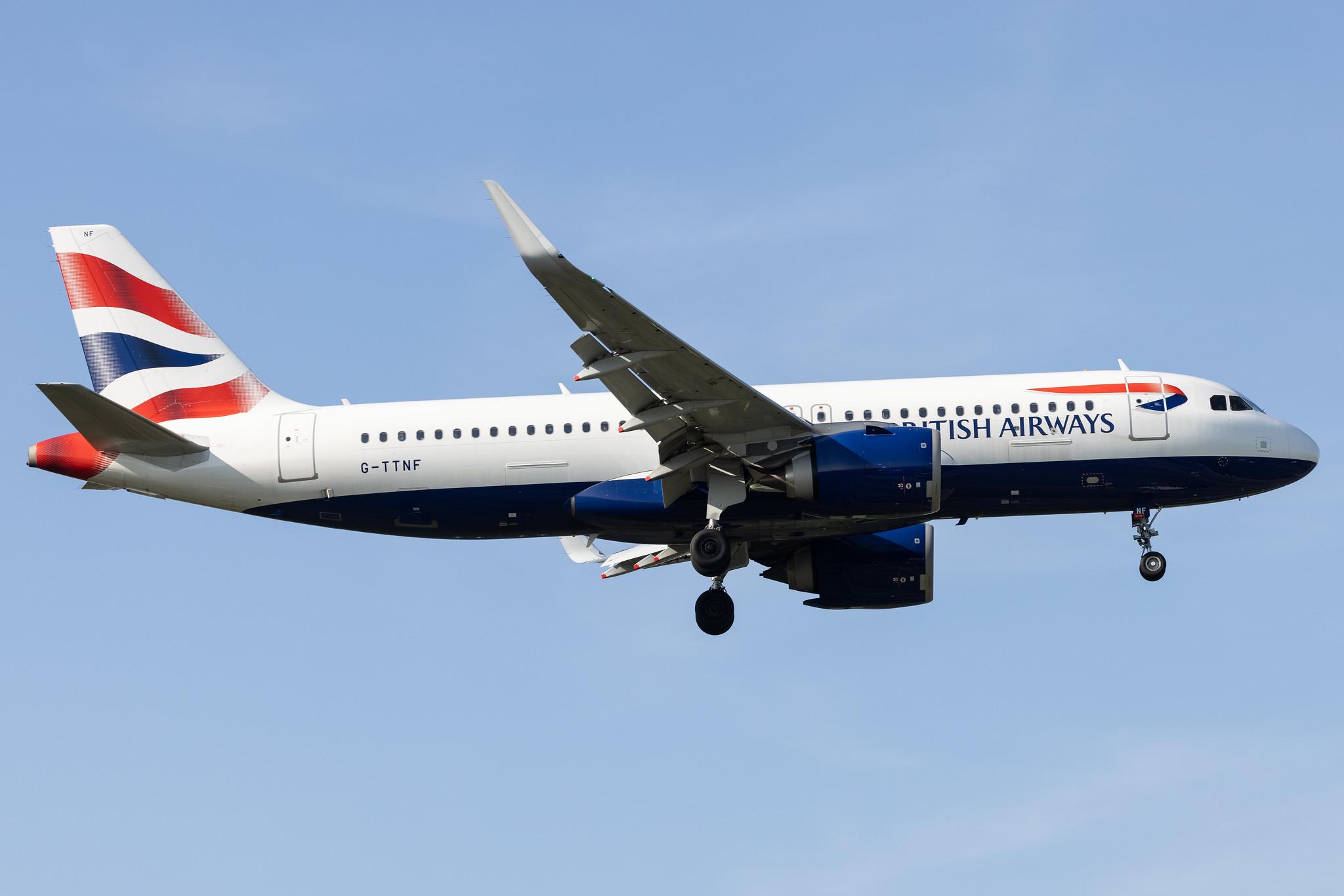 London Heathrow: British Airways (BA / BAW) |  Airbus A320-251N A20N | G-TTNF | MSN 8408