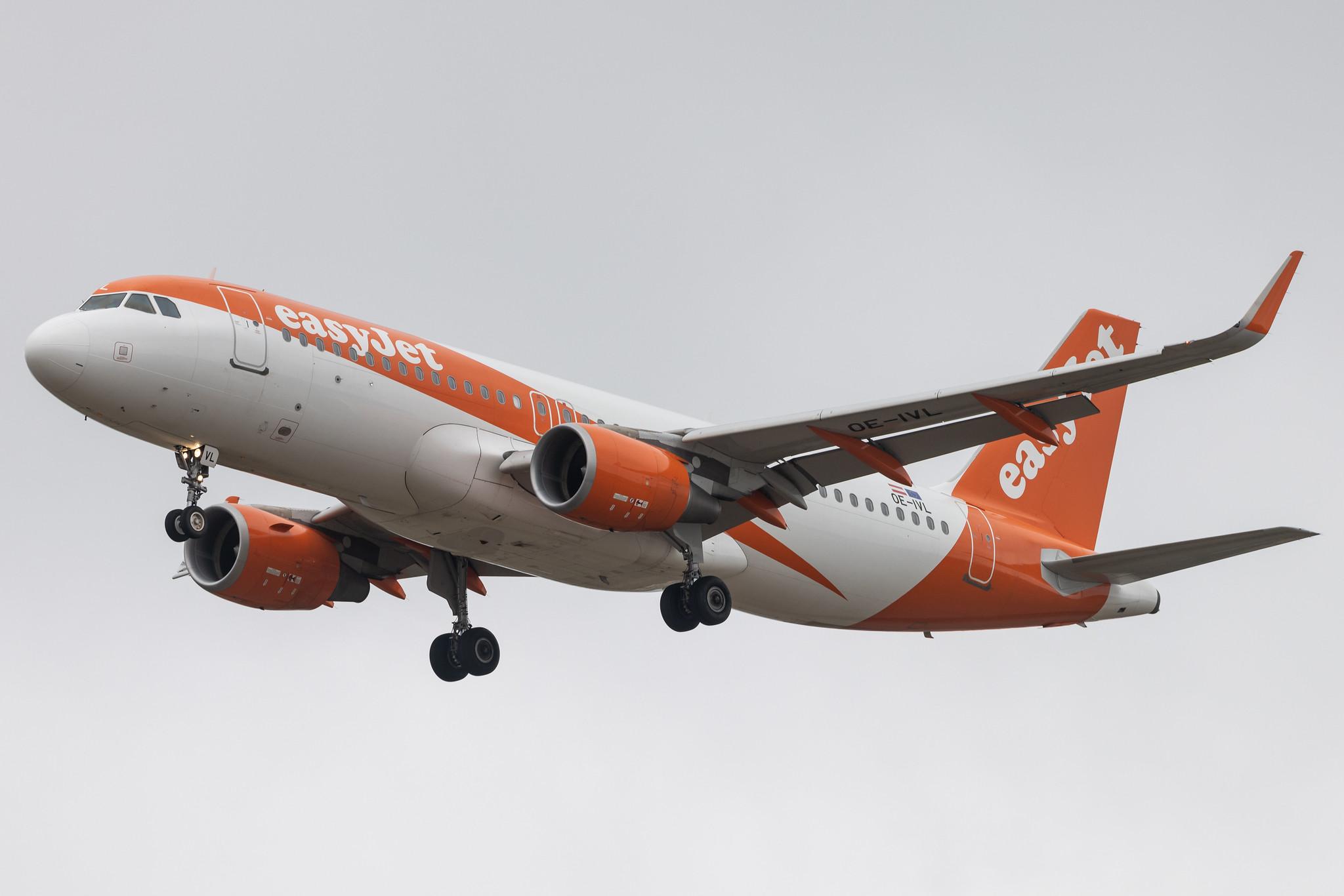 Flughafen Berlin Brandenburg: easyJet (U2 / EZY) | Operator: easyJet Europe |  Airbus A320-214 A320 | OE-IVL | MSN 6188