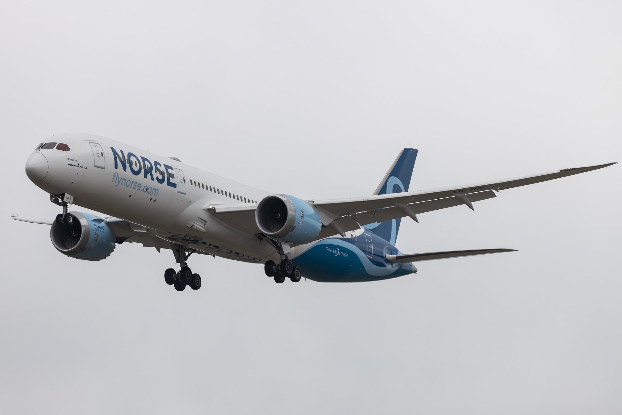 Flughafen Berlin Brandenburg: Norse Atlantic Airways (N0 / NBT) | Boeing 787-9 Dreamliner B789 | LN-FNB | MSN 63346