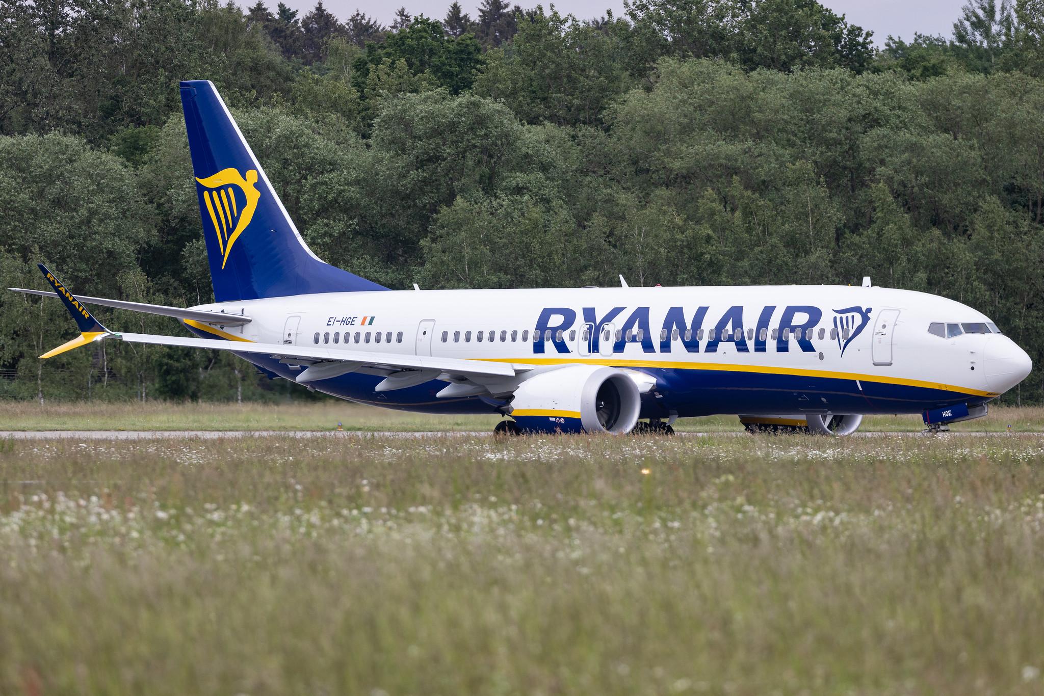Hamburg Airport: Ryanair (FR / RYR) | Boeing 737 MAX 8-200 B38M | EI-HGE | MSN 62311