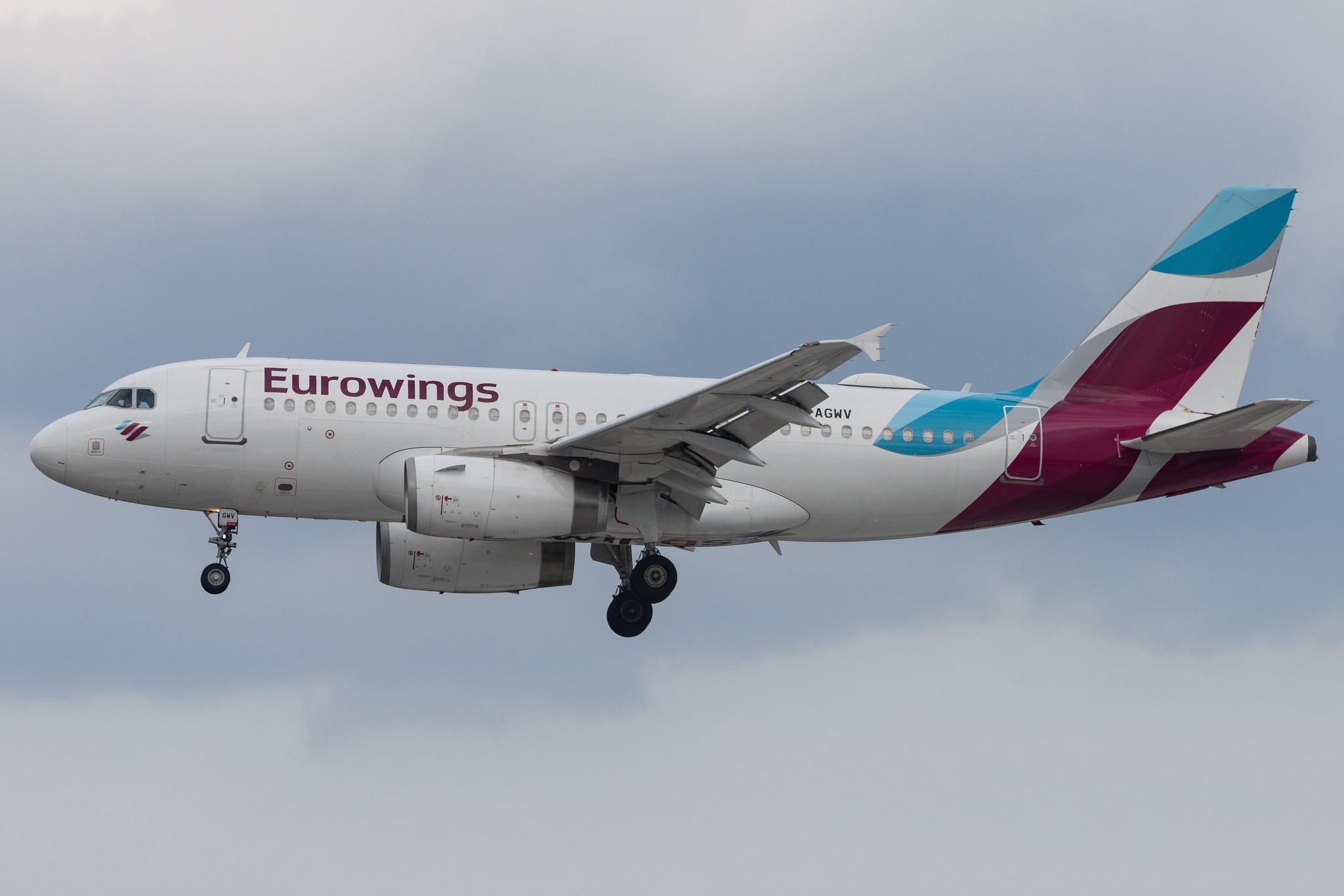 Hamburg Airport: Eurowings (EW / EWG) | Airbus A319-132 A319 | D-AGWV | MSN 5467
