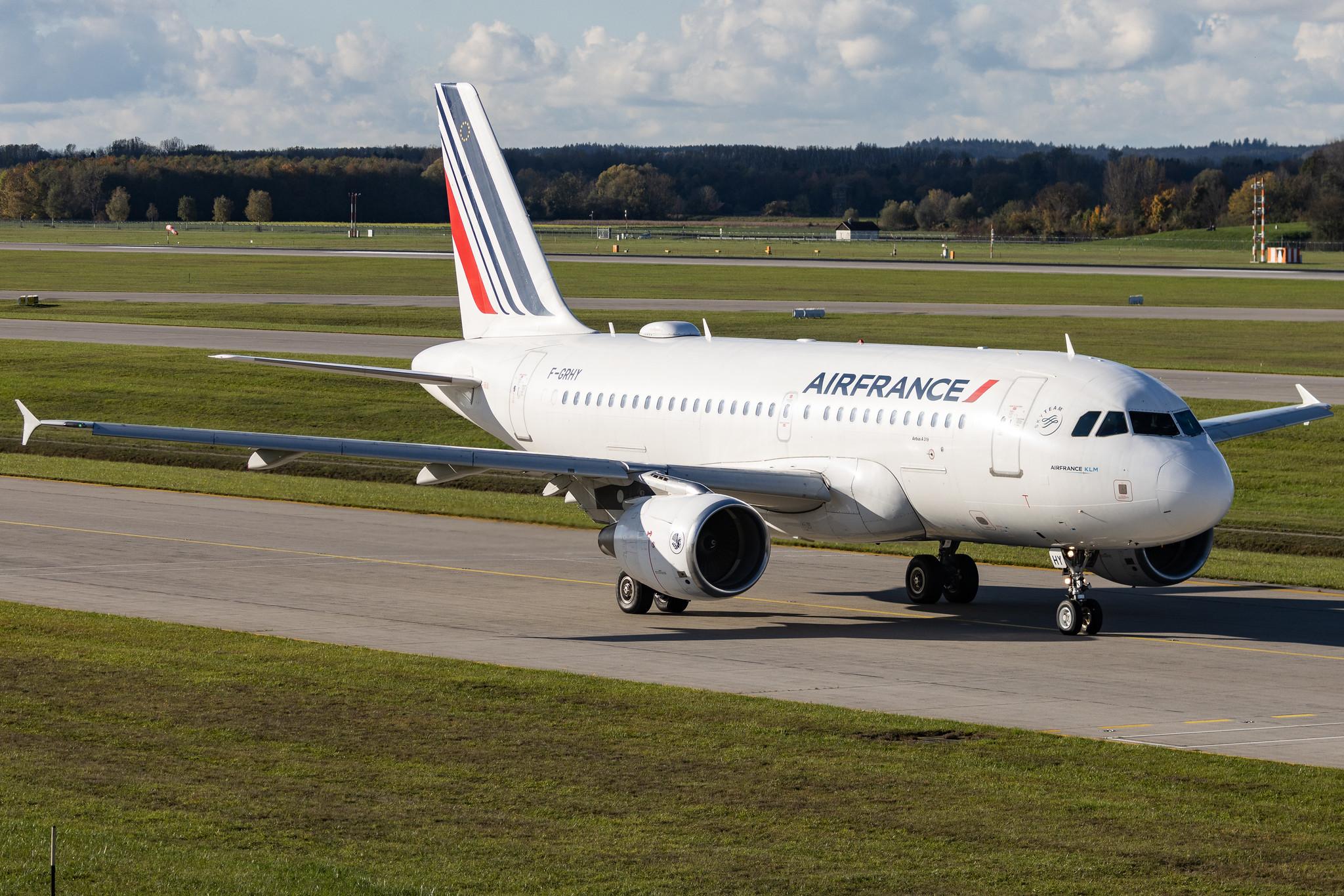 Munich Airport: Air France (AF / AFR) | Airbus A319-111 A319 | F-GRHY | MSN 1616