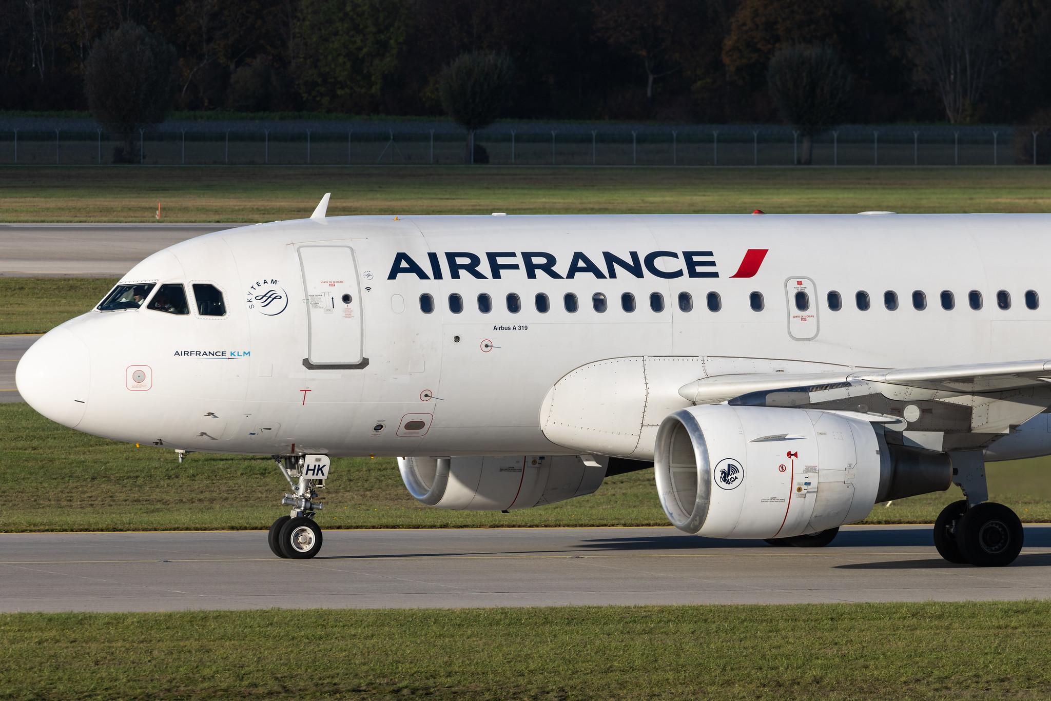 Munich Airport: Air France (AF / AFR) | Airbus A319-111 A319 | F-GRHK | MSN 1190