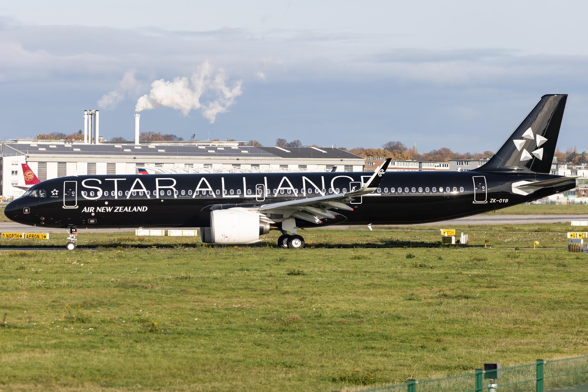 Hamburg Finkenwerder: Air New Zealand (NZ / ANZ) | Airbus A321-271NX A21N | ZK-OYB | MSN 11049