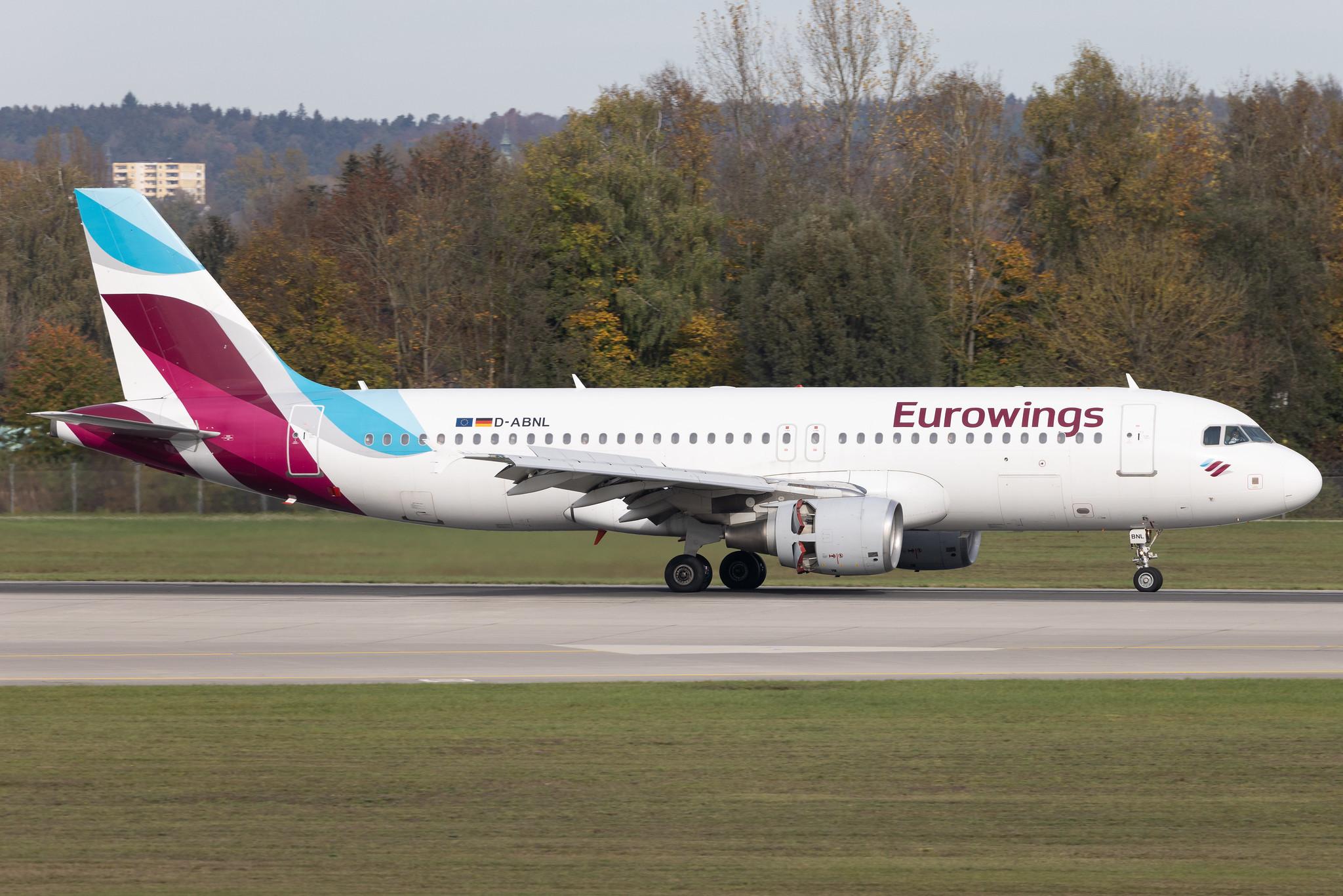 Munich Airport: Eurowings (EW / EWG) | Airbus A320-214 A320 | D-ABNL | MSN 1852