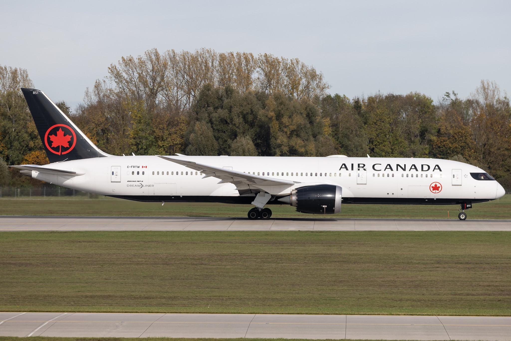 Munich Airport: Air Canada (AC / ACA) | Boeing 787-9 Dreamliner B789 | C-FRTW | MSN 37179