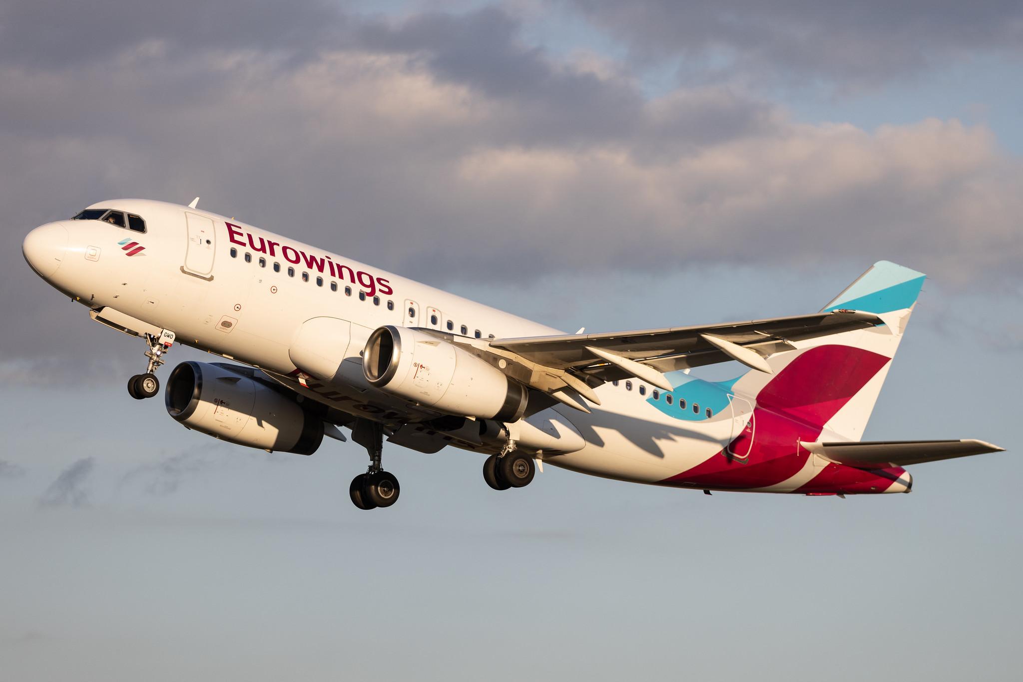 Hamburg Airport: Eurowings (EW / EWG) | Airbus A319-132 A319 | D-AGWO | MSN 4166