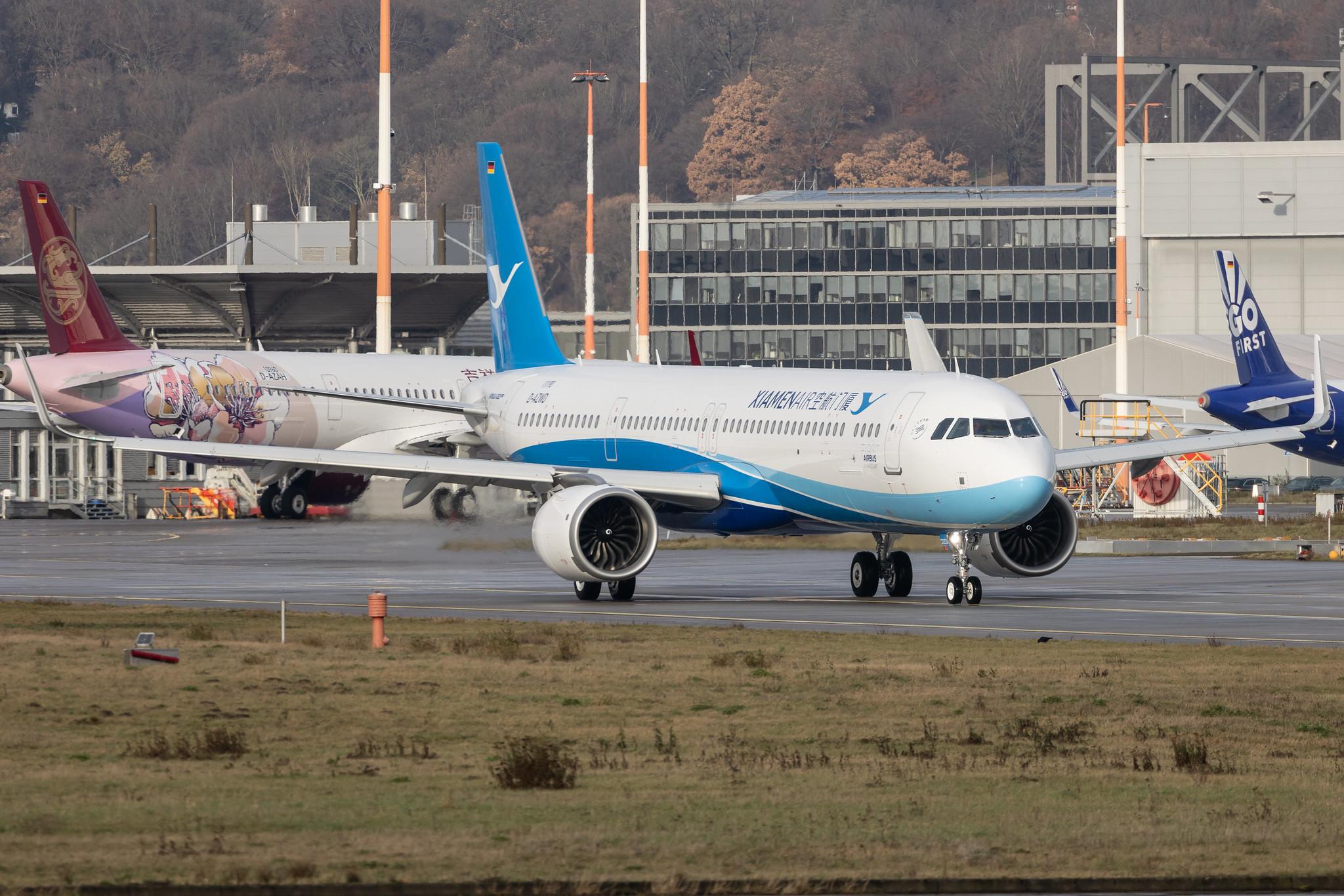 Hamburg Finkenwerder: Xiamen Airlines | Airbus A321-251NX A21N | D-AZWD | B-32CU | MSN 11190