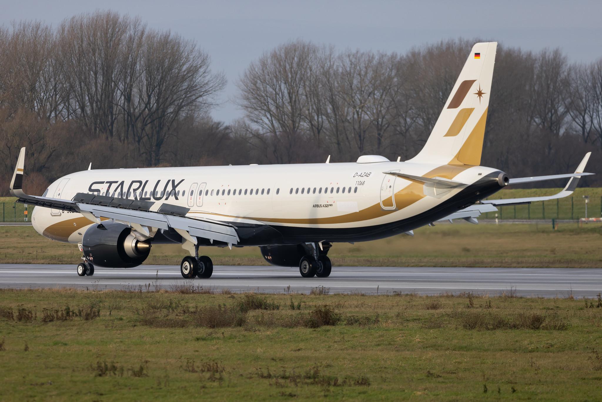 Hamburg Finkenwerder: Starlux Airlines (JX / SJX) | Airbus A321-252NX A21N | D-AZAB | B-58213 | MSN 11068