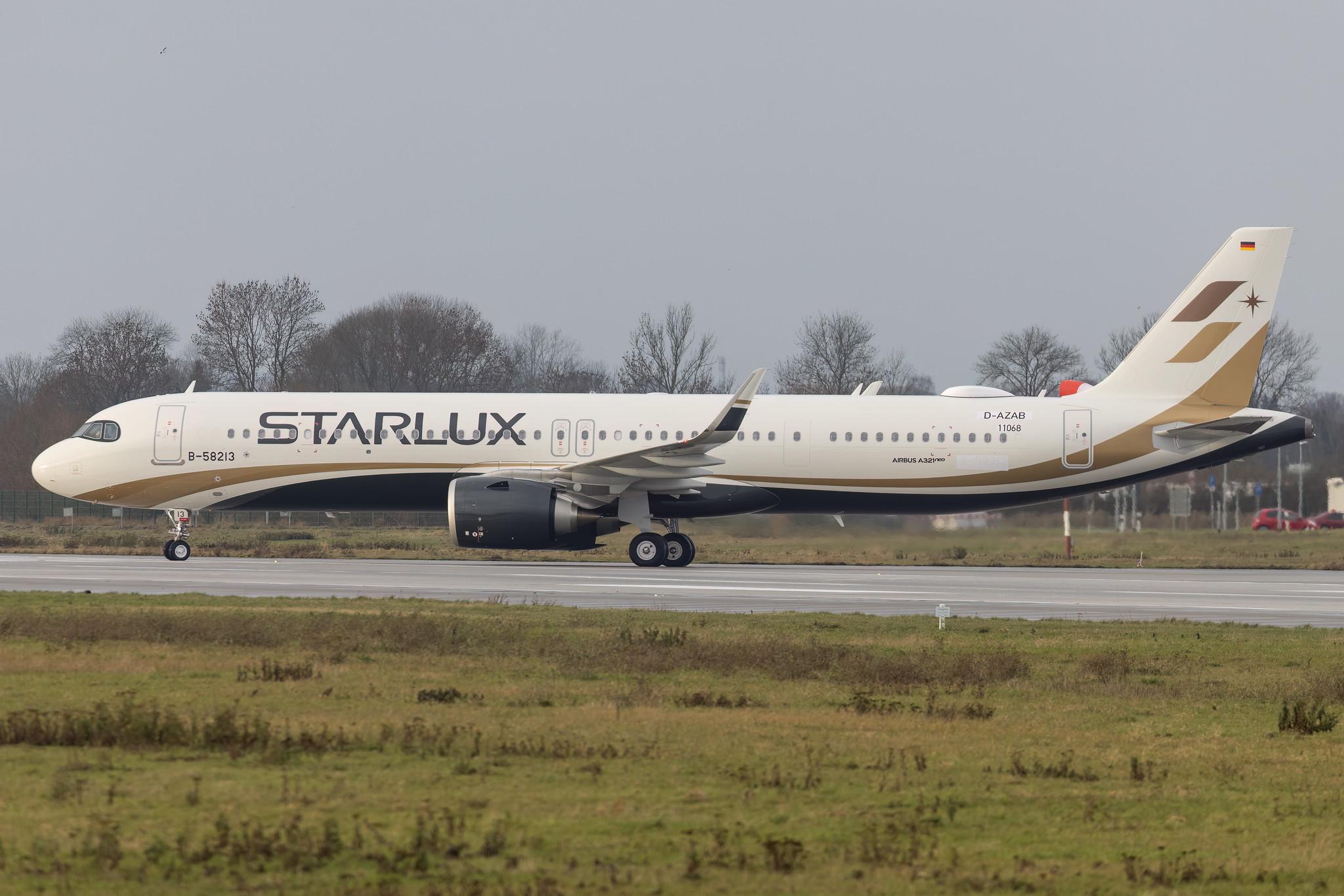 Hamburg Finkenwerder: Starlux Airlines (JX / SJX) | Airbus A321-252NX A21N | D-AZAB | B-58213 | MSN 11068