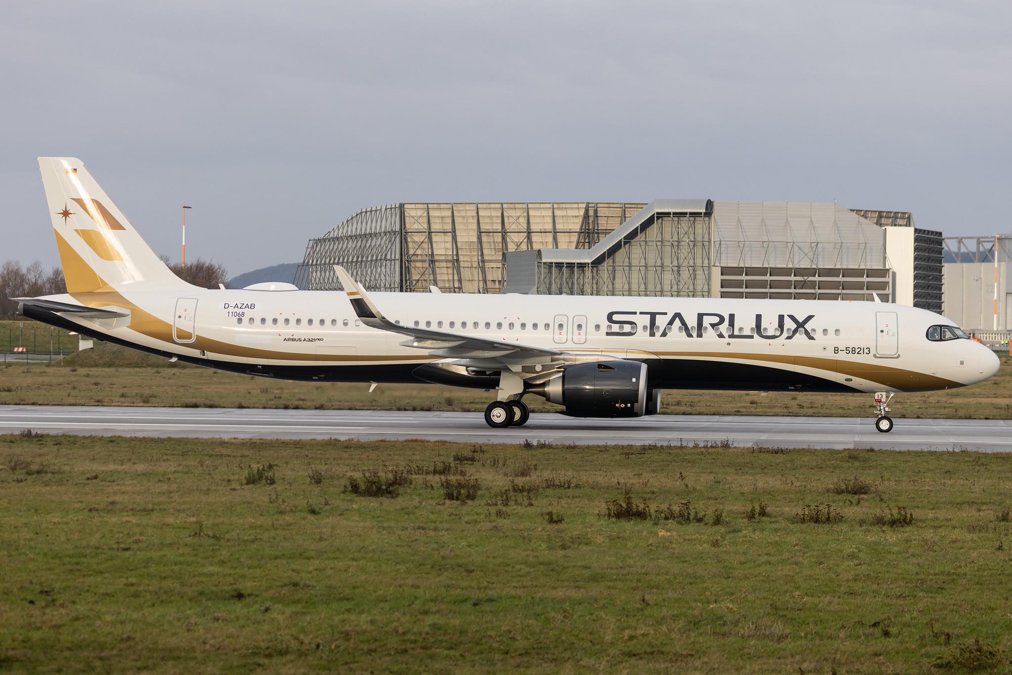 Hamburg Finkenwerder: Starlux Airlines (JX / SJX) | Airbus A321-252NX A21N | D-AZAB | B-58213 | MSN 11068