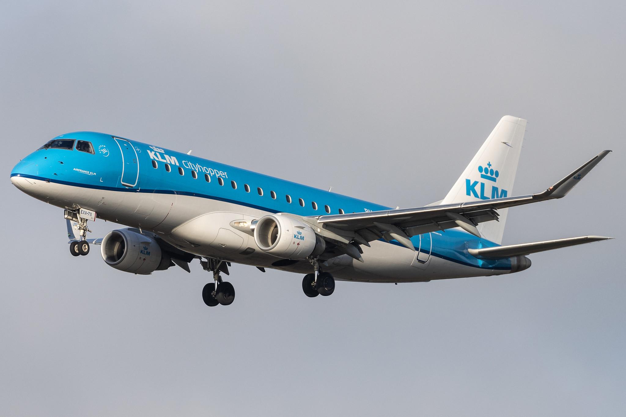 Amsterdam Schiphol: KLM (KL / KLM) | Operator: KLM Cityhopper | Embraer E175STD E75L | PH-EXX | MSN 17000711