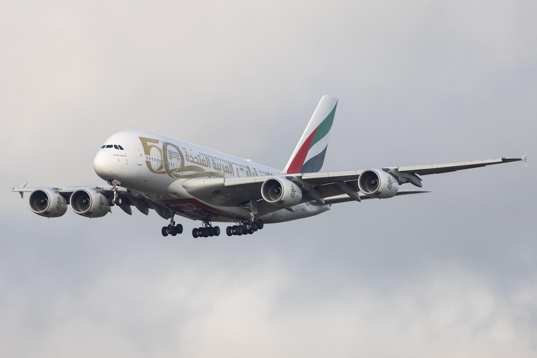Amsterdam Schiphol: Emirates (EK / UAE) | Airbus A380-842 A388 | A6-EUU | MSN 238