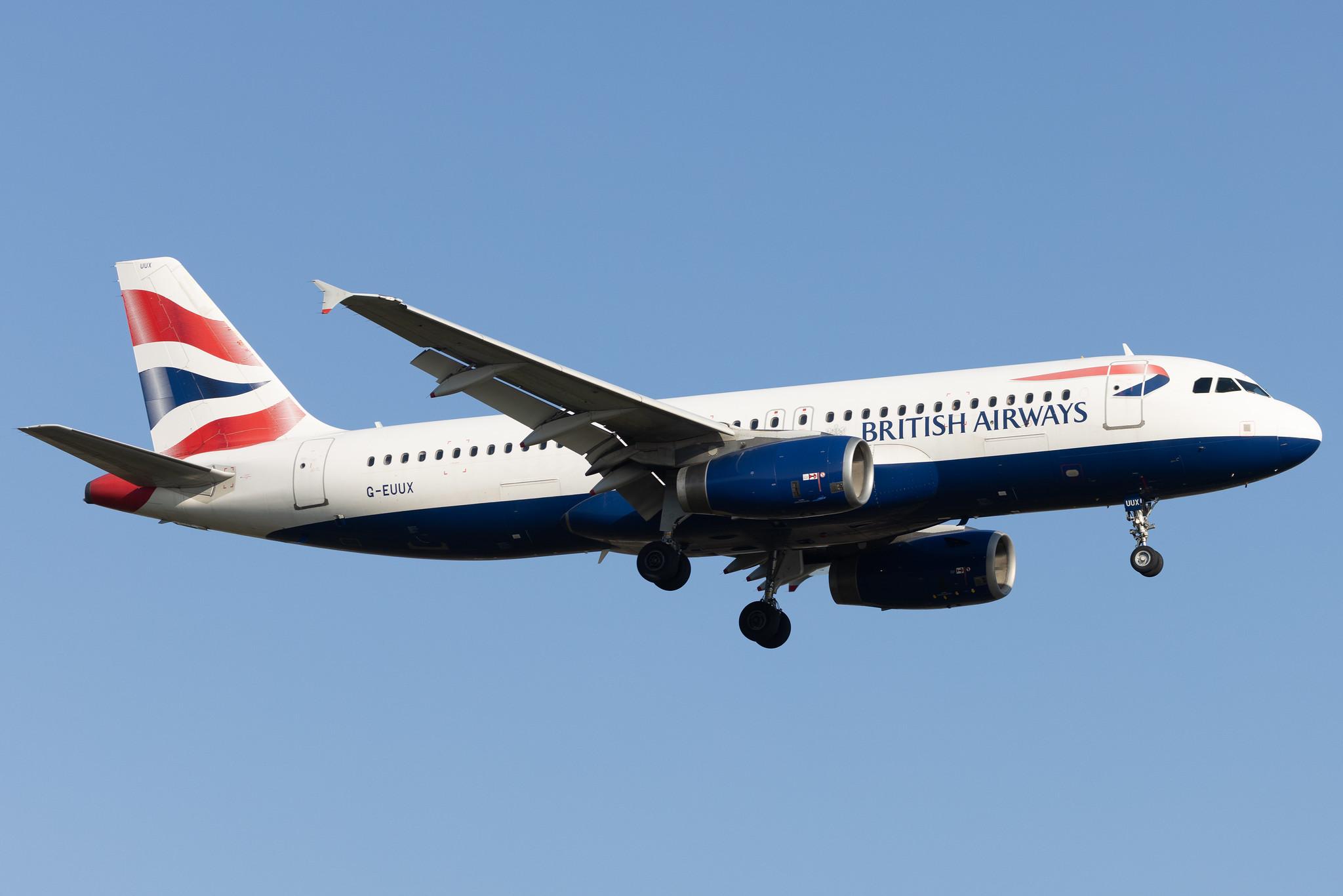 London Heathrow: British Airways (BA / BAW) |  Airbus A320-232 A320 | G-EUUX | MSN 3550