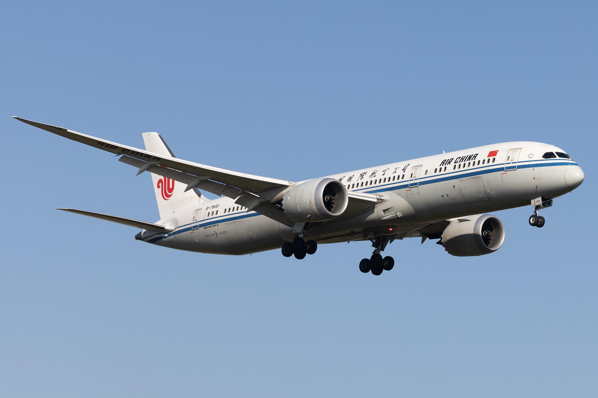 London Heathrow: Air China (CA / CCA) |  Boeing 787-9 Dreamliner B789 | B-7800 | MSN 34308