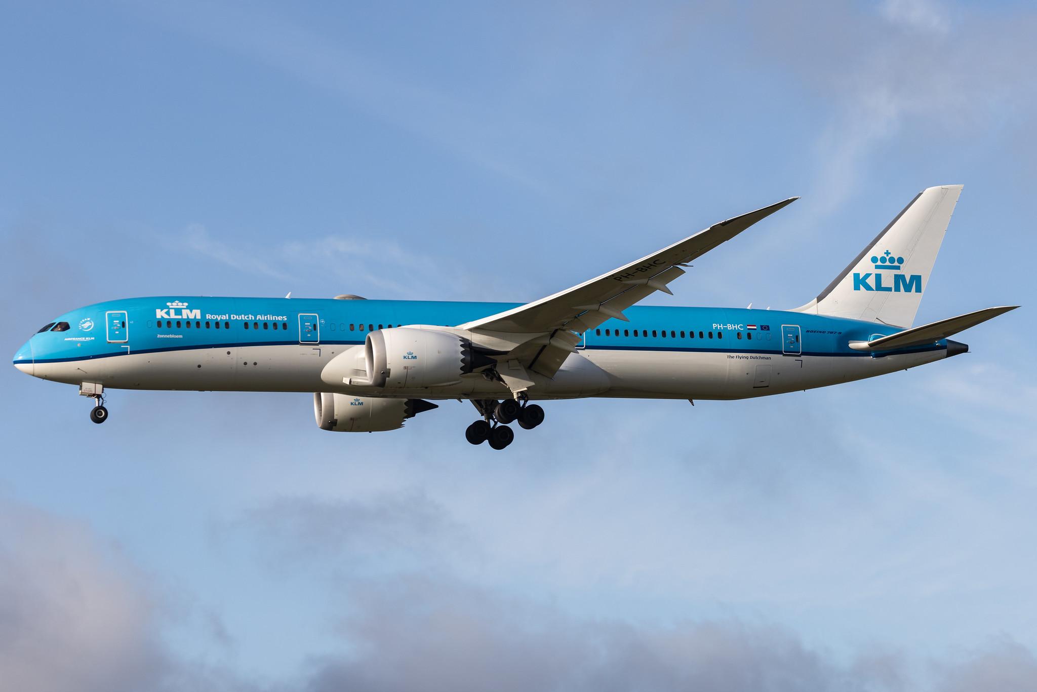 Amsterdam Schiphol: KLM (KL / KLM) | Boeing 787-9 Dreamliner B789 | PH-BHC | MSN 38760