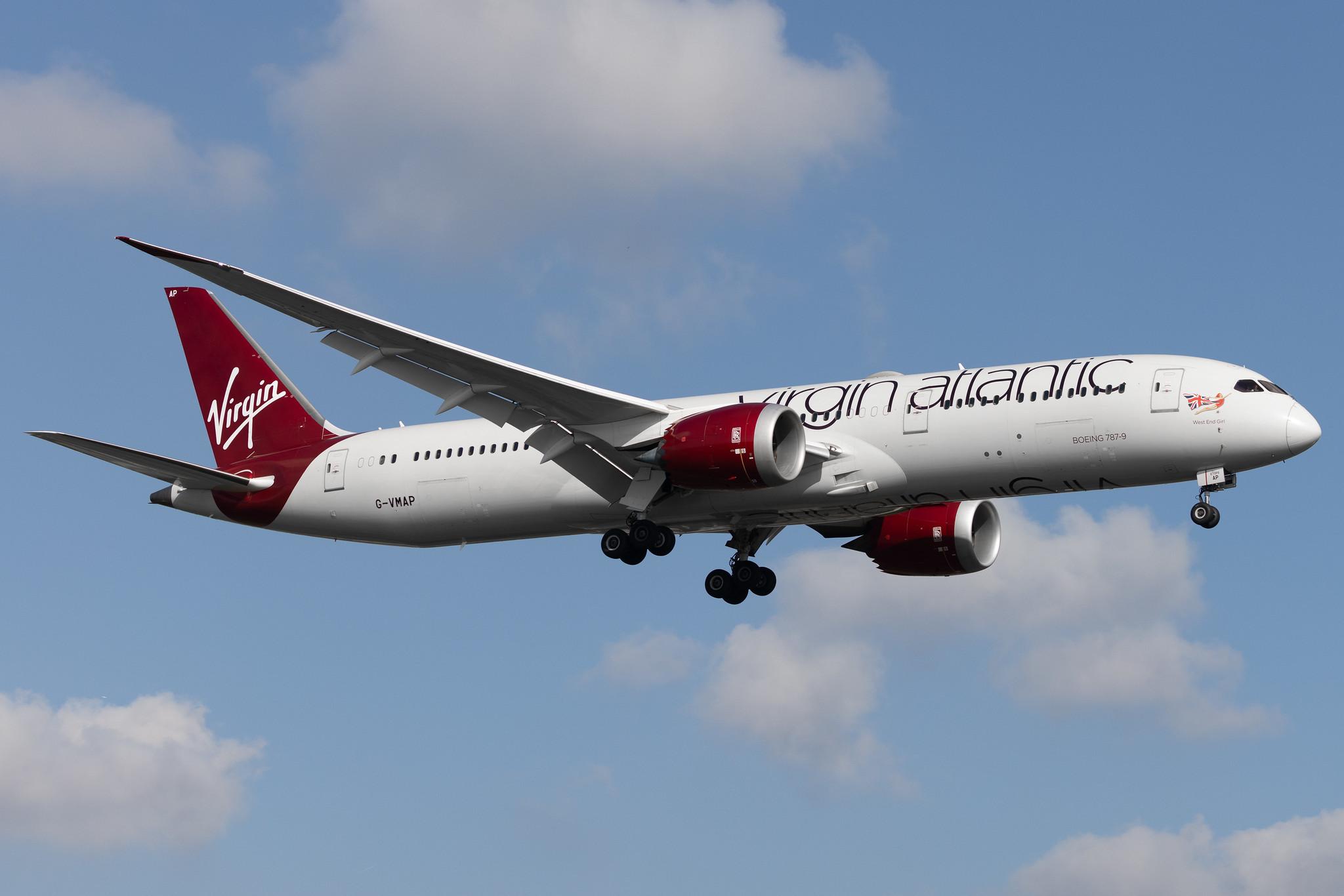 London Heathrow: Virgin Atlantic (VS / VIR) | Boeing 787-9 Dreamliner B789 | G-VMAP | MSN 38047