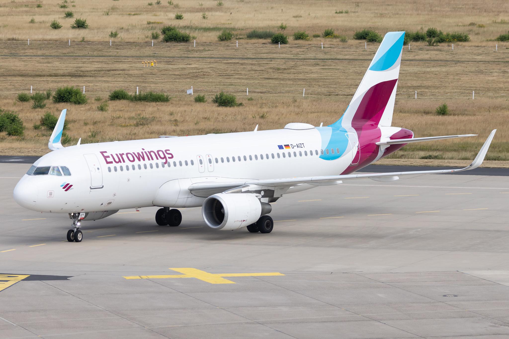 Köln Bonn Airport: Eurowings (EW / EWG) | Airbus A320-214 A320 | D-AIZT | MSN 5601