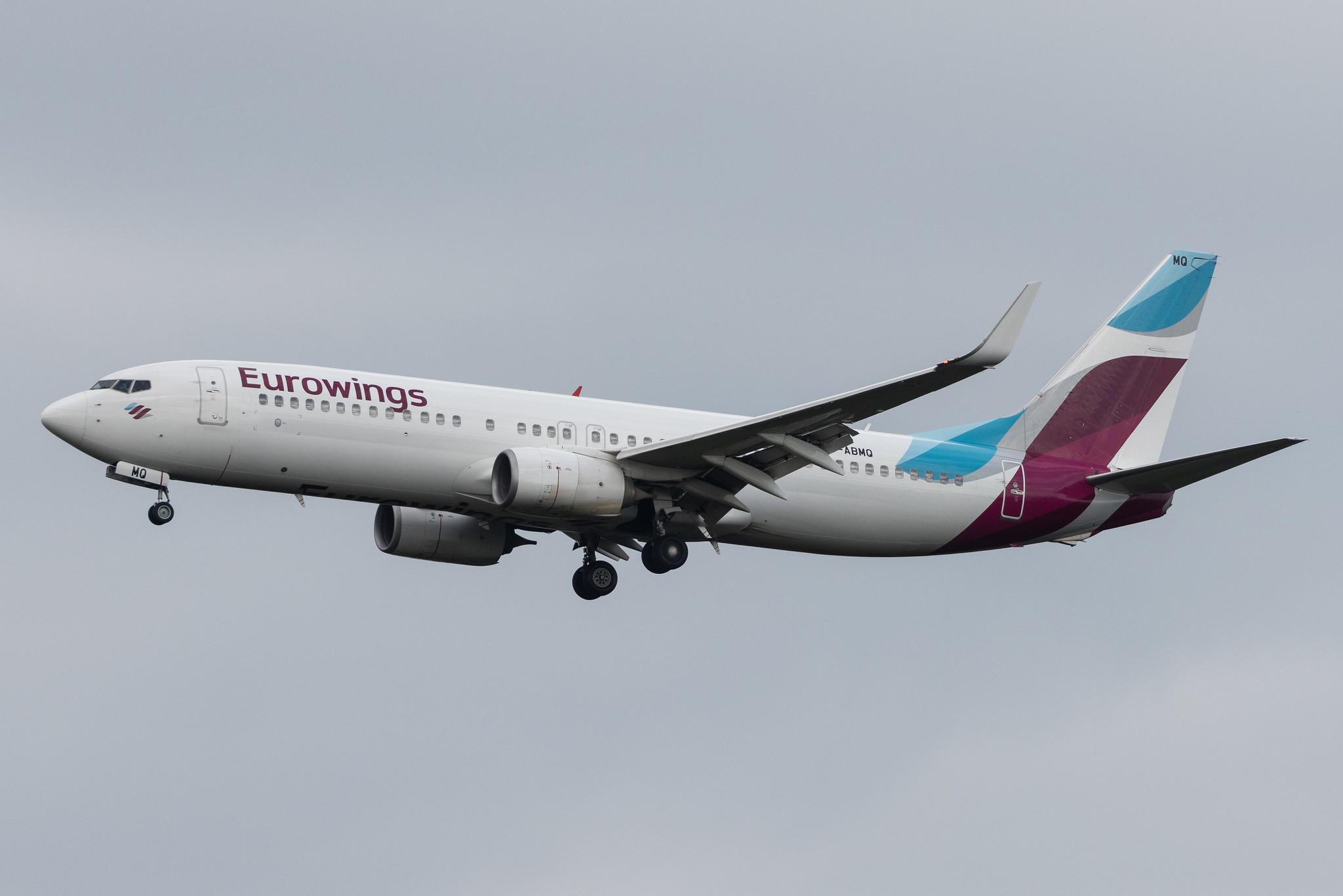 Köln Bonn Airport: Eurowings (EW / EWG) | Operator: TUI fly |  Boeing 737-86J B738 | D-ABMQ | MSN 37780
