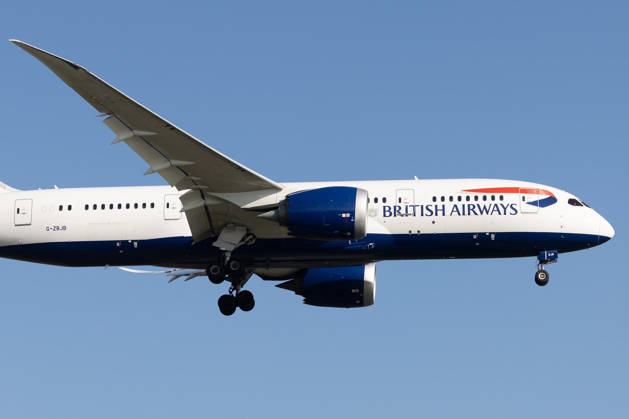 London Heathrow: British Airways (BA / BAW) |  Boeing 787-8 Dreamliner B788 | G-ZBJB | MSN 38610
