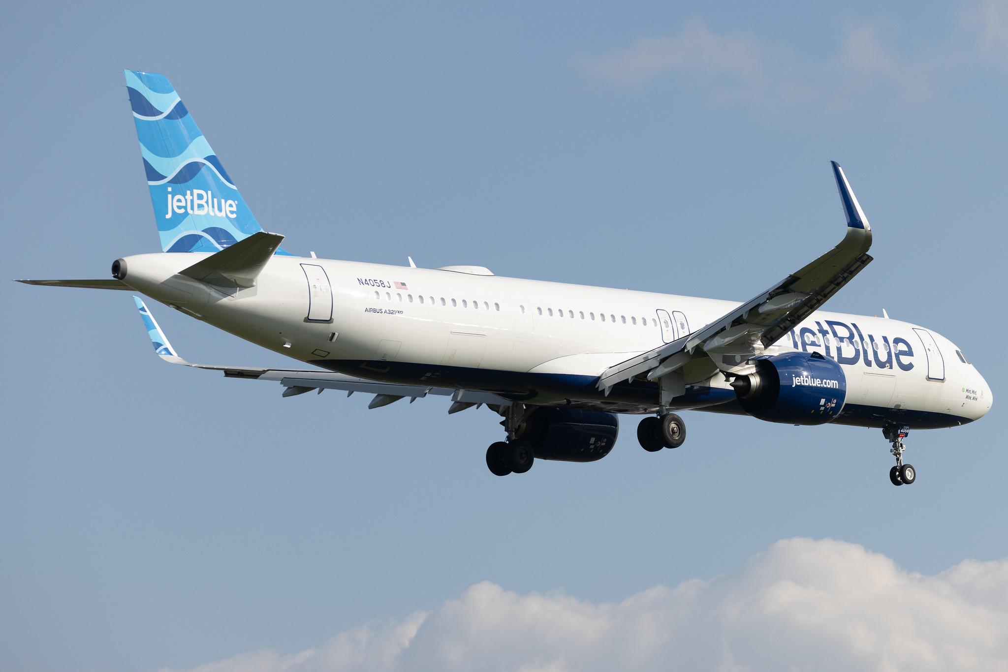 London Heathrow: JetBlue Airways (B6 / JBU) | Airbus A321-271NX A21N | N4058J | MSN 10619