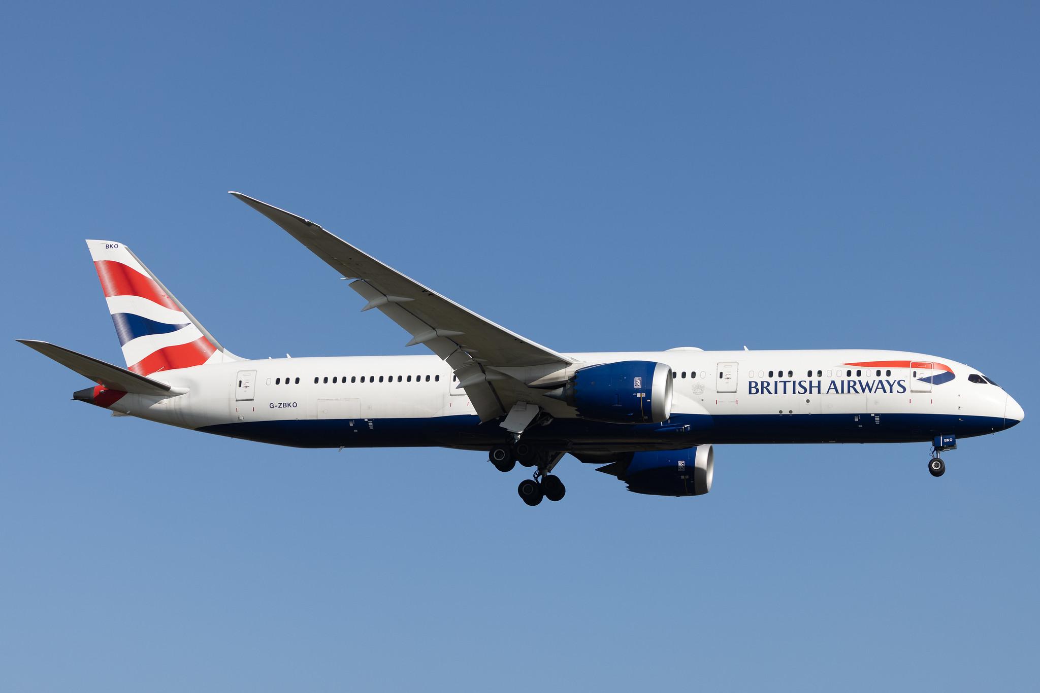London Heathrow: British Airways (BA / BAW) |  Boeing 787-9 Dreamliner B789 | G-ZBKO | MSN 38631
