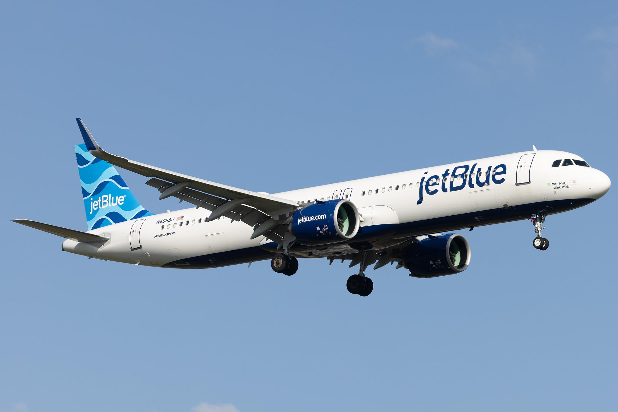 London Heathrow: JetBlue Airways (B6 / JBU) | Airbus A321-271NX A21N | N4058J | MSN 10619