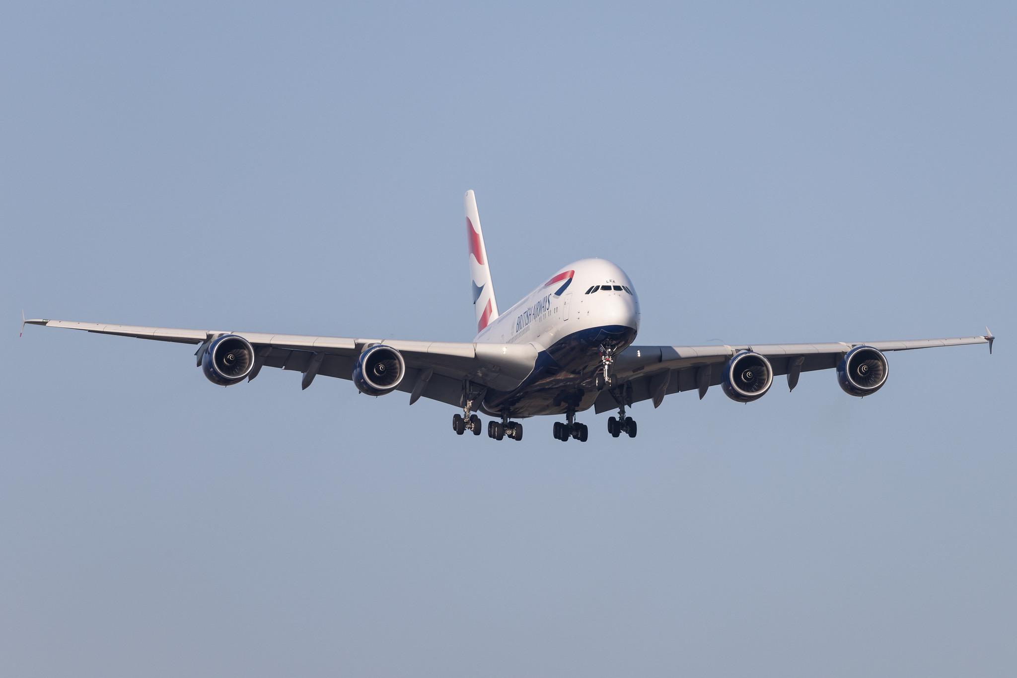 London Heathrow: British Airways (BA / BAW) |  Airbus A380-841 A388 | G-XLEA | MSN 095