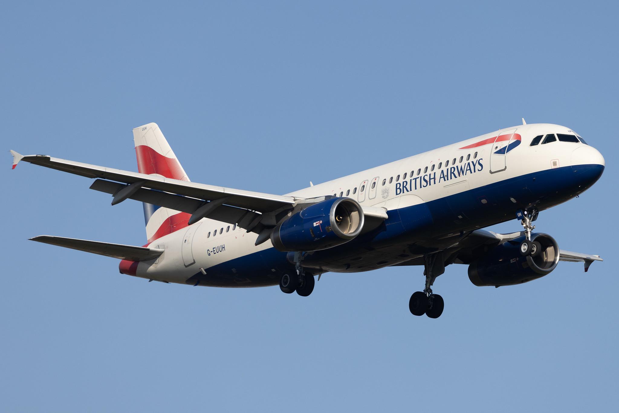 London Heathrow: British Airways (BA / BAW) |  Airbus A320-232 A320 | G-EUUH | MSN 1665