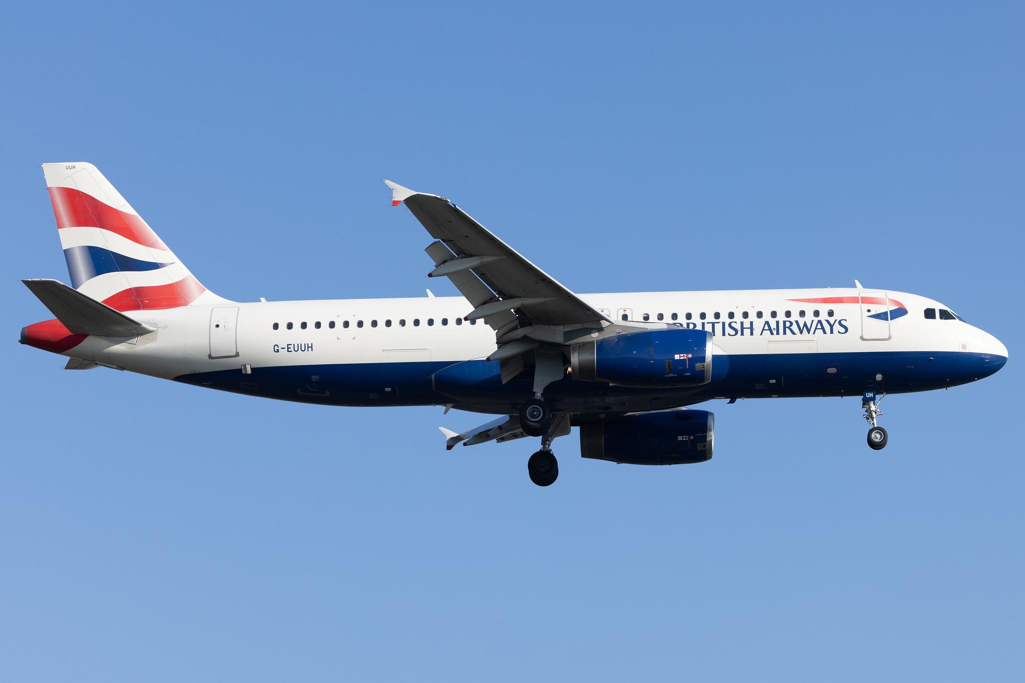 London Heathrow: British Airways (BA / BAW) |  Airbus A320-232 A320 | G-EUUH | MSN 1665
