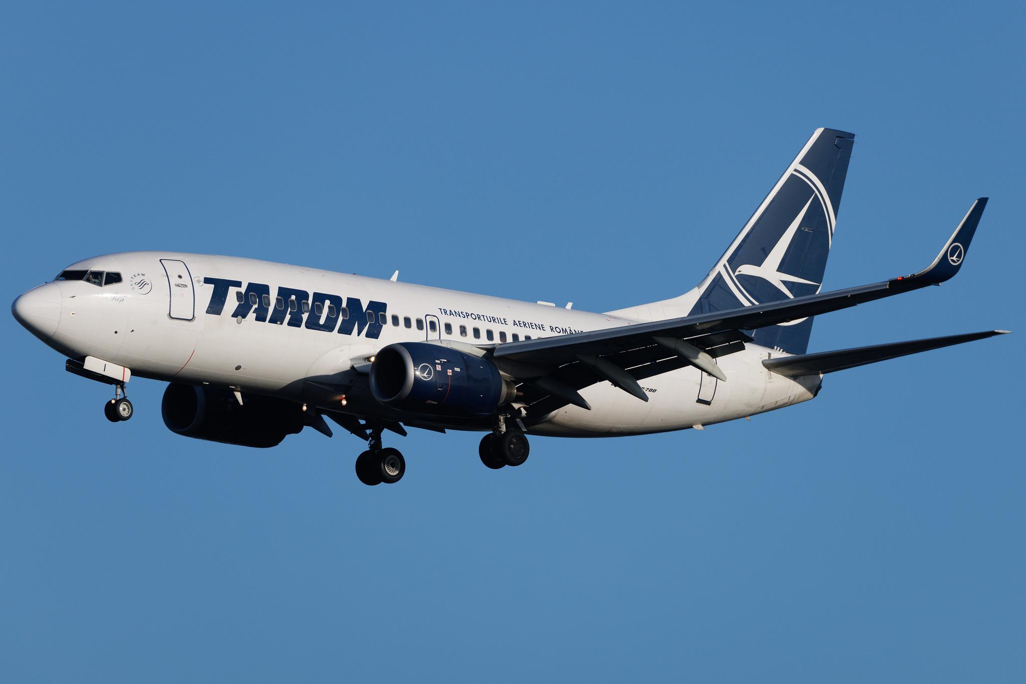 Frankfurt Airport: Tarom (RO / ROT) |  Boeing 737-78J B737 | YR-BGI | MSN 28439