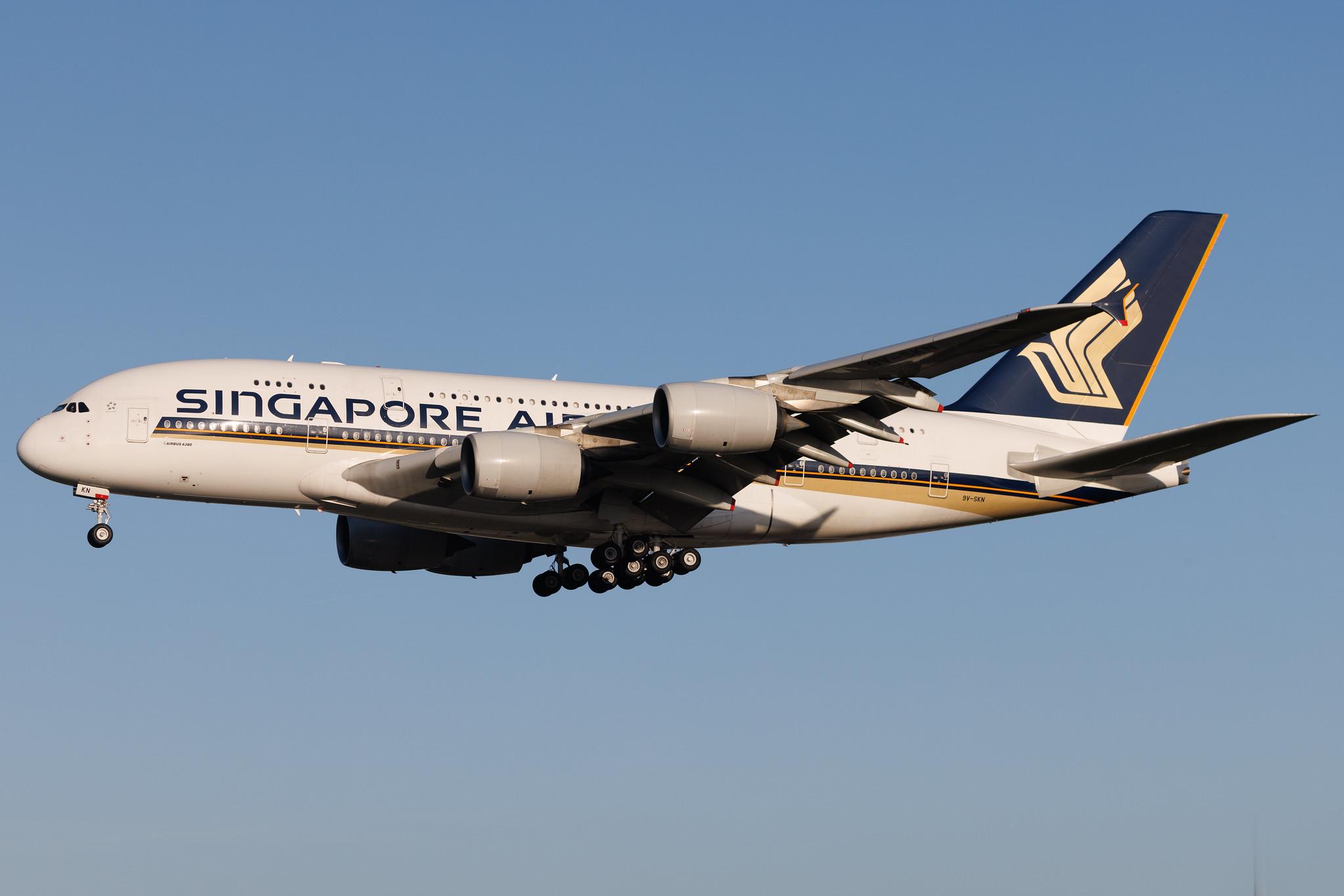 Frankfurt Airport: Singapore Airlines (SQ / SIA) |  Airbus A380-841 A388 | 9V-SKN | MSN 071