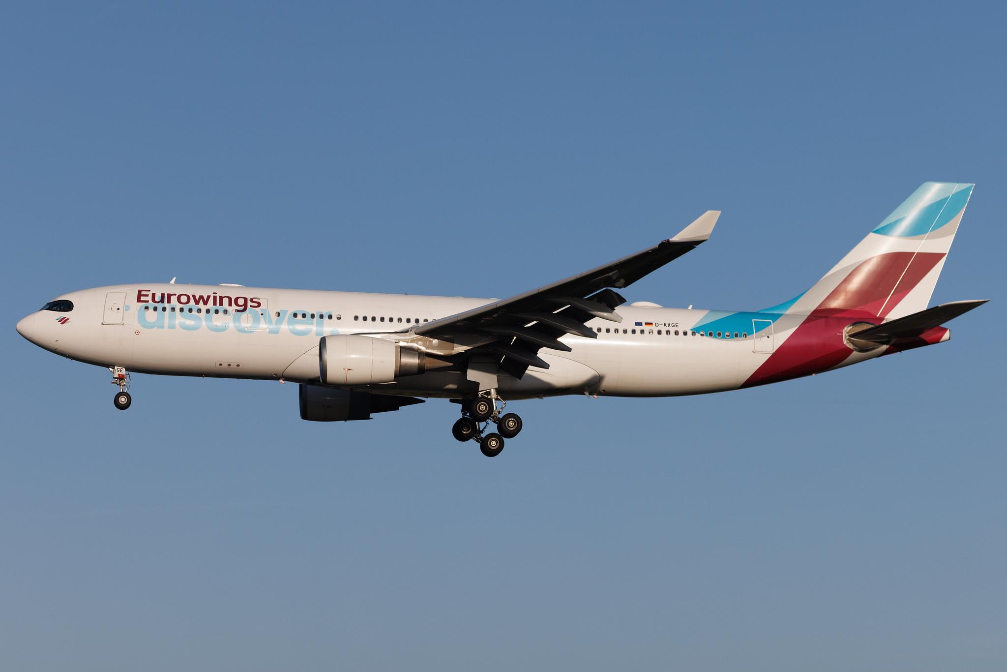 Frankfurt Airport: Eurowings Discover (4Y / OCN) | Airbus A330-203 A332 | D-AXGE | MSN 0612