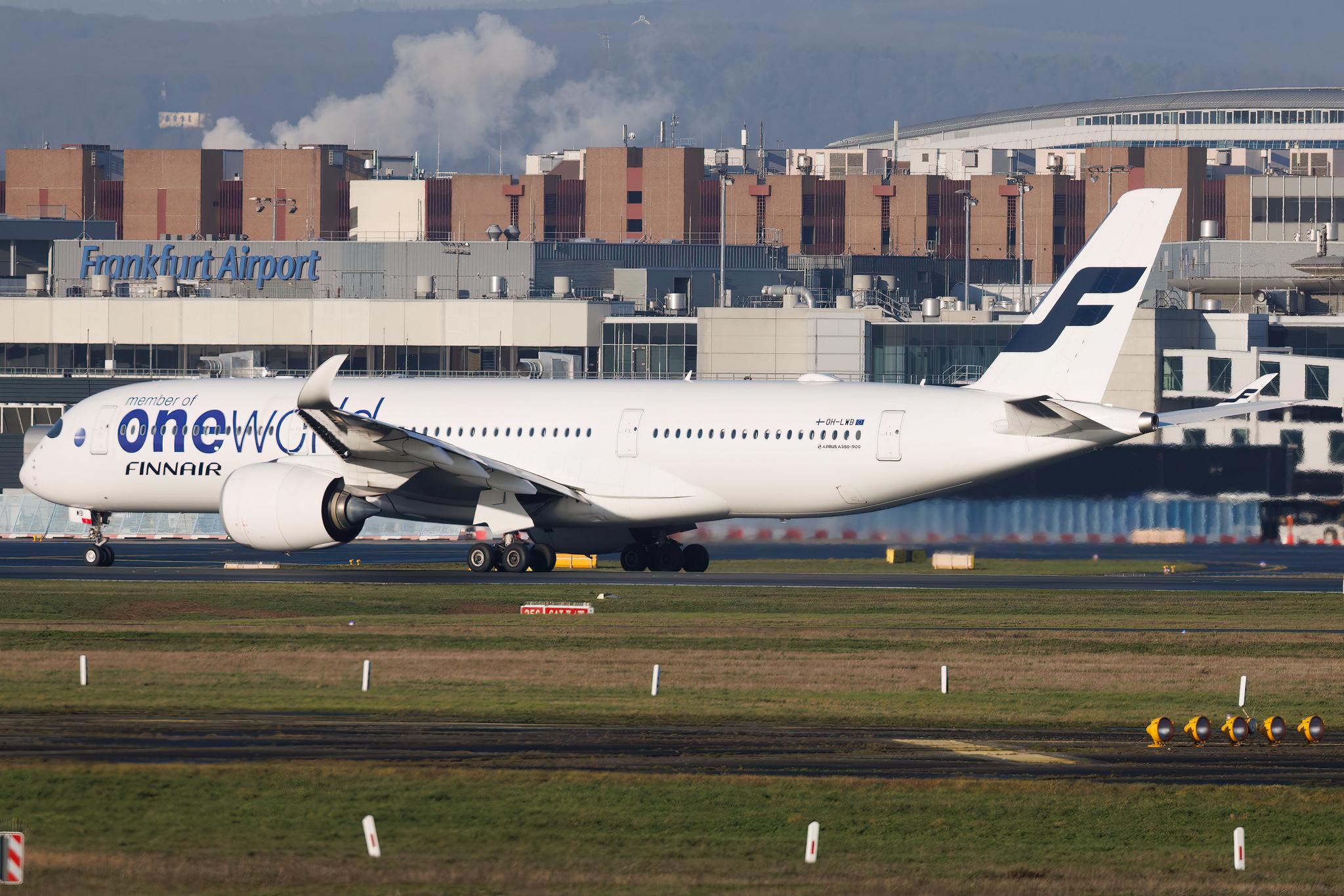 Frankfurt Airport: Finnair (AY / FIN) |  Livery: Oneworld Livery |  Airbus A350-941 A359 | OH-LWB | MSN 019