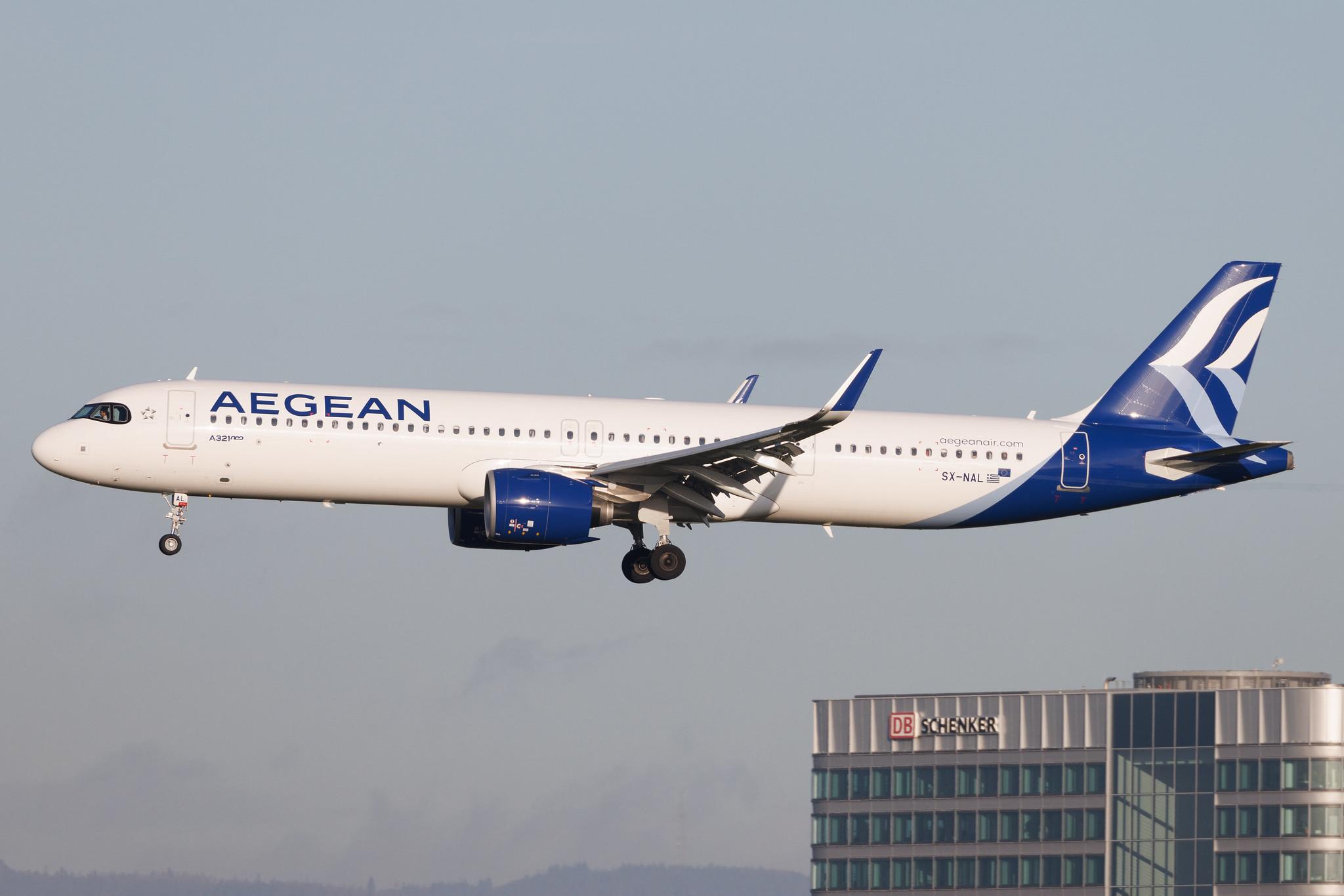 Frankfurt Airport: Aegean Airlines (A3 / AEE) |  Airbus A321-271NX A21N | SX-NAL | MSN 10967