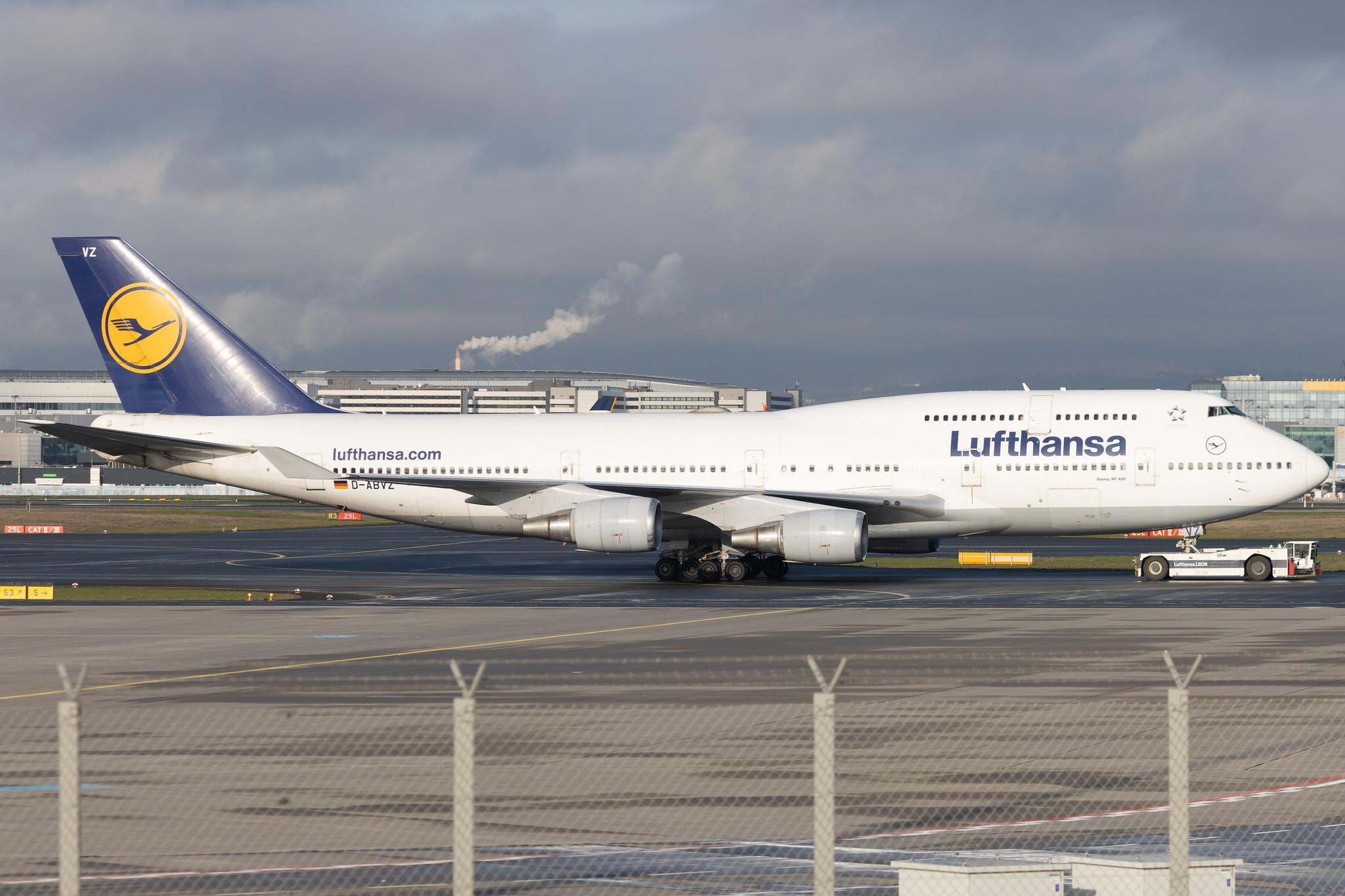 Frankfurt Airport: Lufthansa (LH / DLH) | Boeing 747-430 B744 | D-ABVZ | MSN 29870