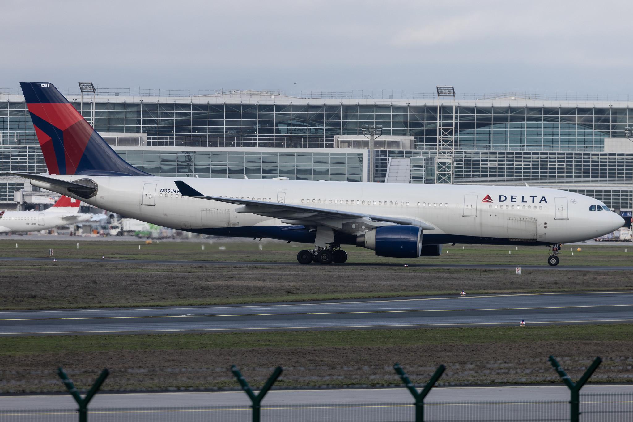 Frankfurt Airport: Delta Air Lines (DL / DAL) | Airbus A330-223 A332 | N851NW | MSN 0609
