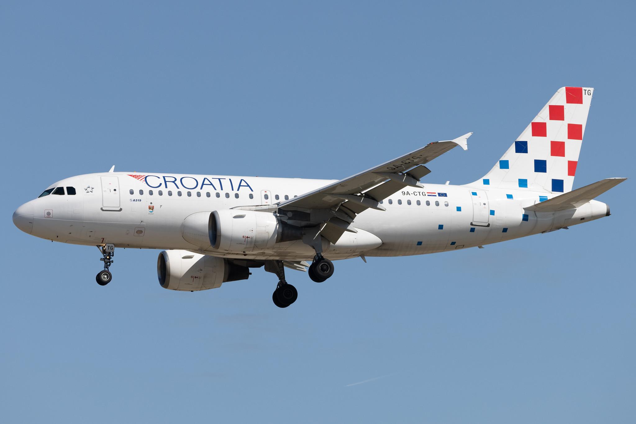 Frankfurt Airport: Croatia Airlines (OU / CTN) |   Airbus A319-112  A319 | 9A-CTG | MSN 0767