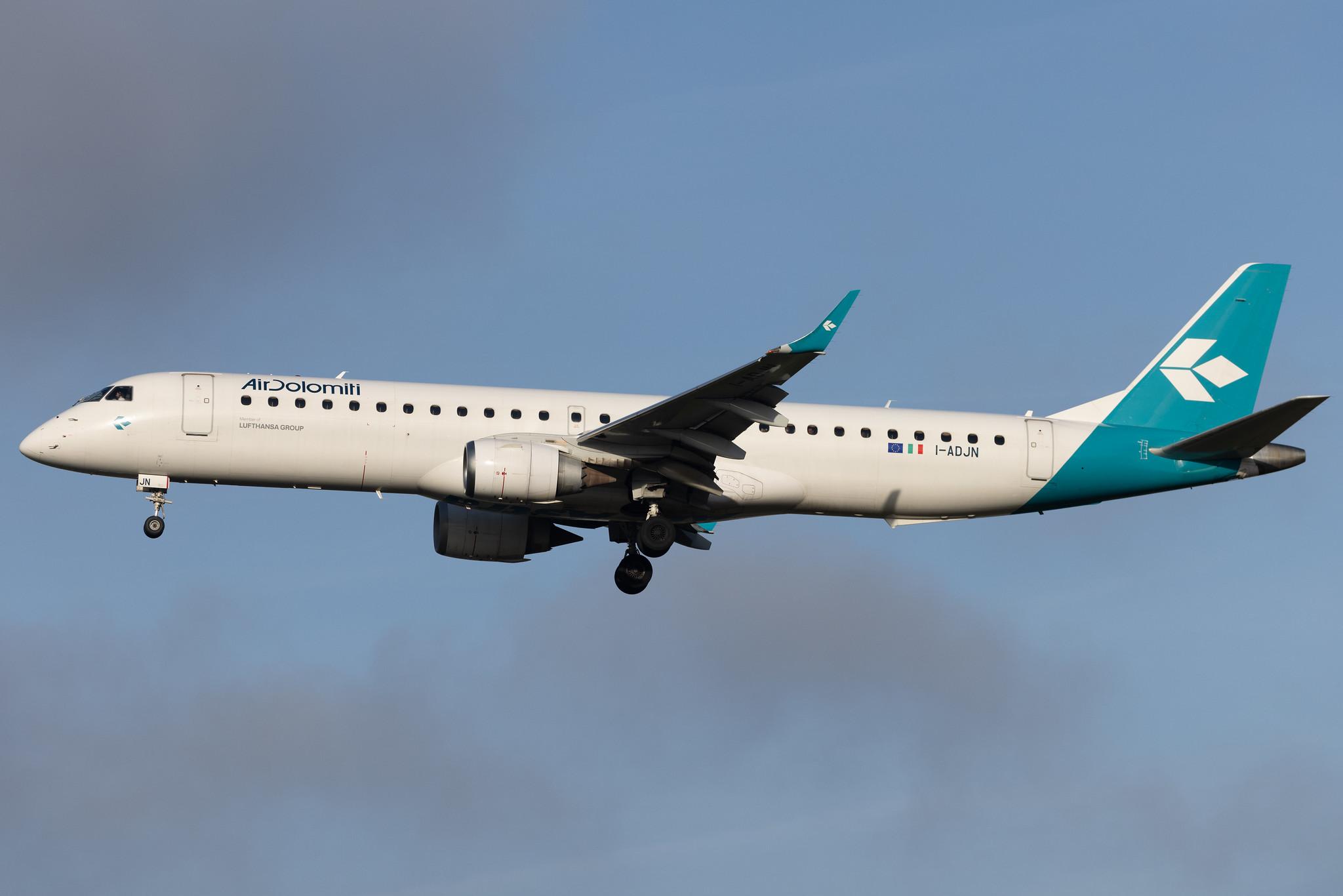 Frankfurt Airport: Air Dolomiti (EN / DLA) | Embraer E195LR E195 | I-ADJN | MSN 19000270