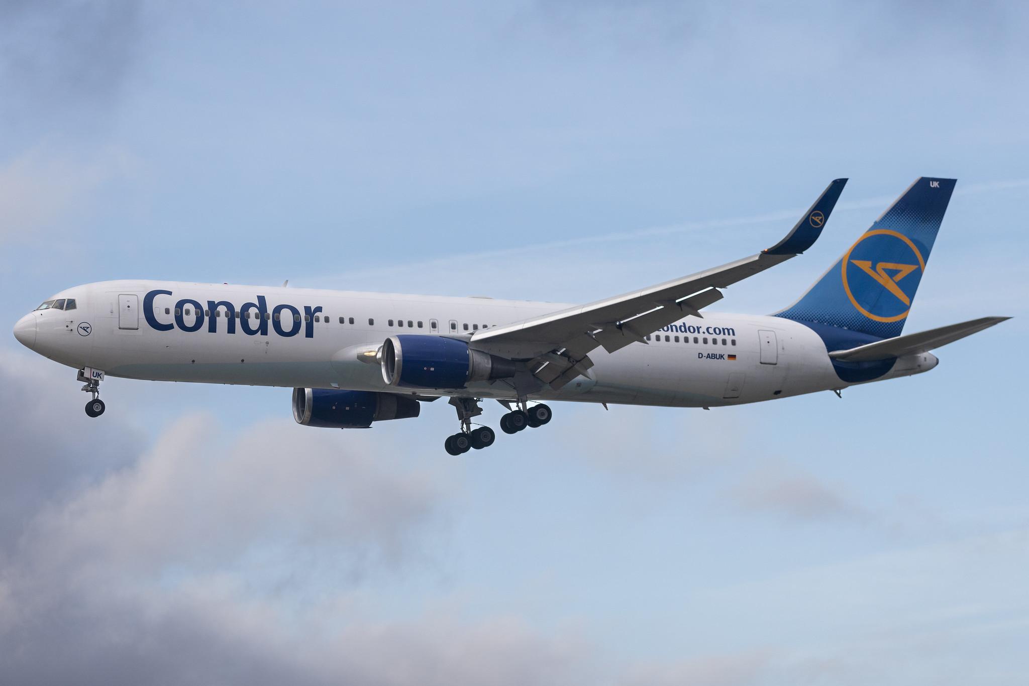 Frankfurt Airport: Condor (DE / CFG) | Boeing 767-343(ER) B763 | D-ABUK | MSN 30009