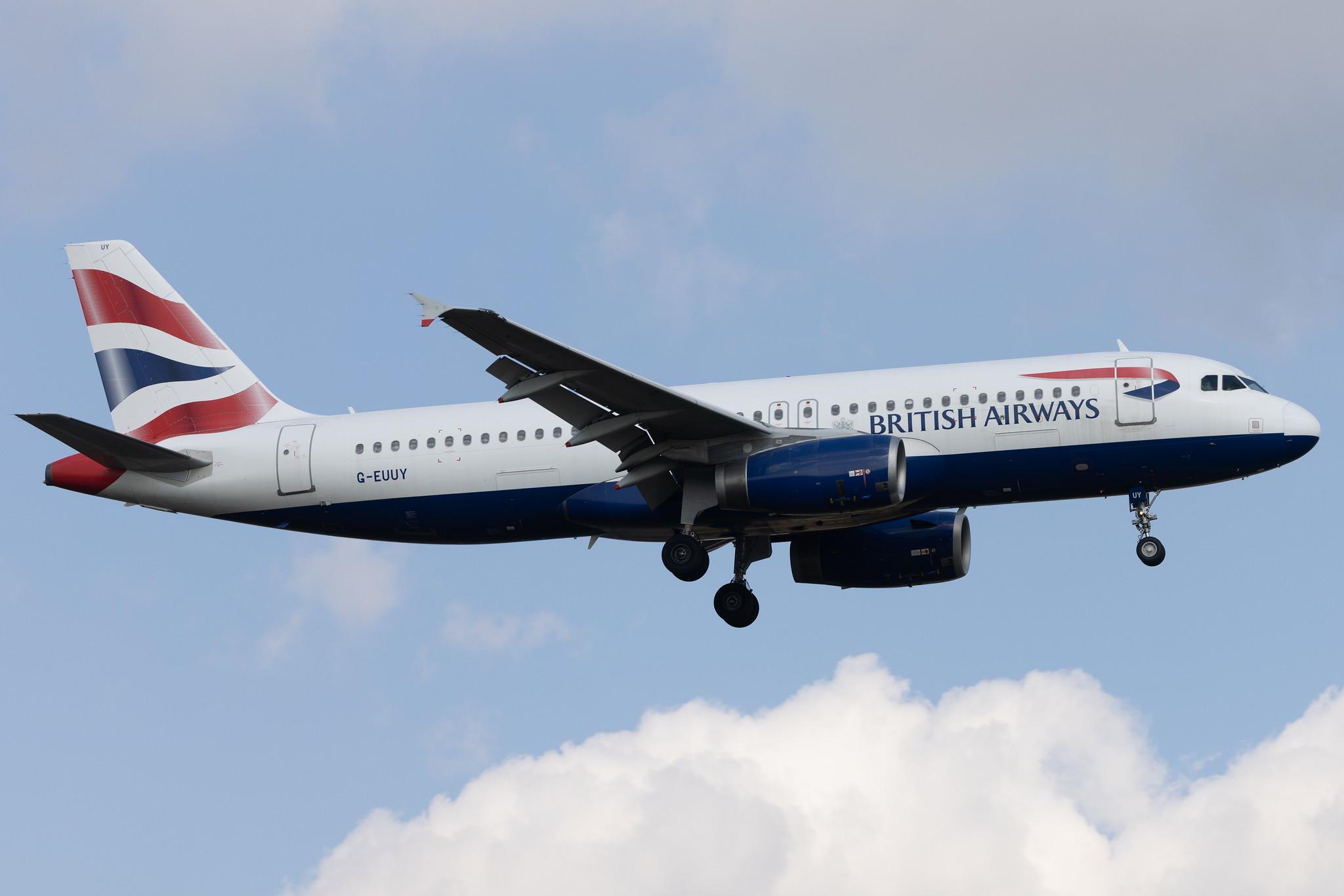 London Heathrow: British Airways (BA / BAW) | Airbus A320-232 A320 | G-EUUY | MSN 3607