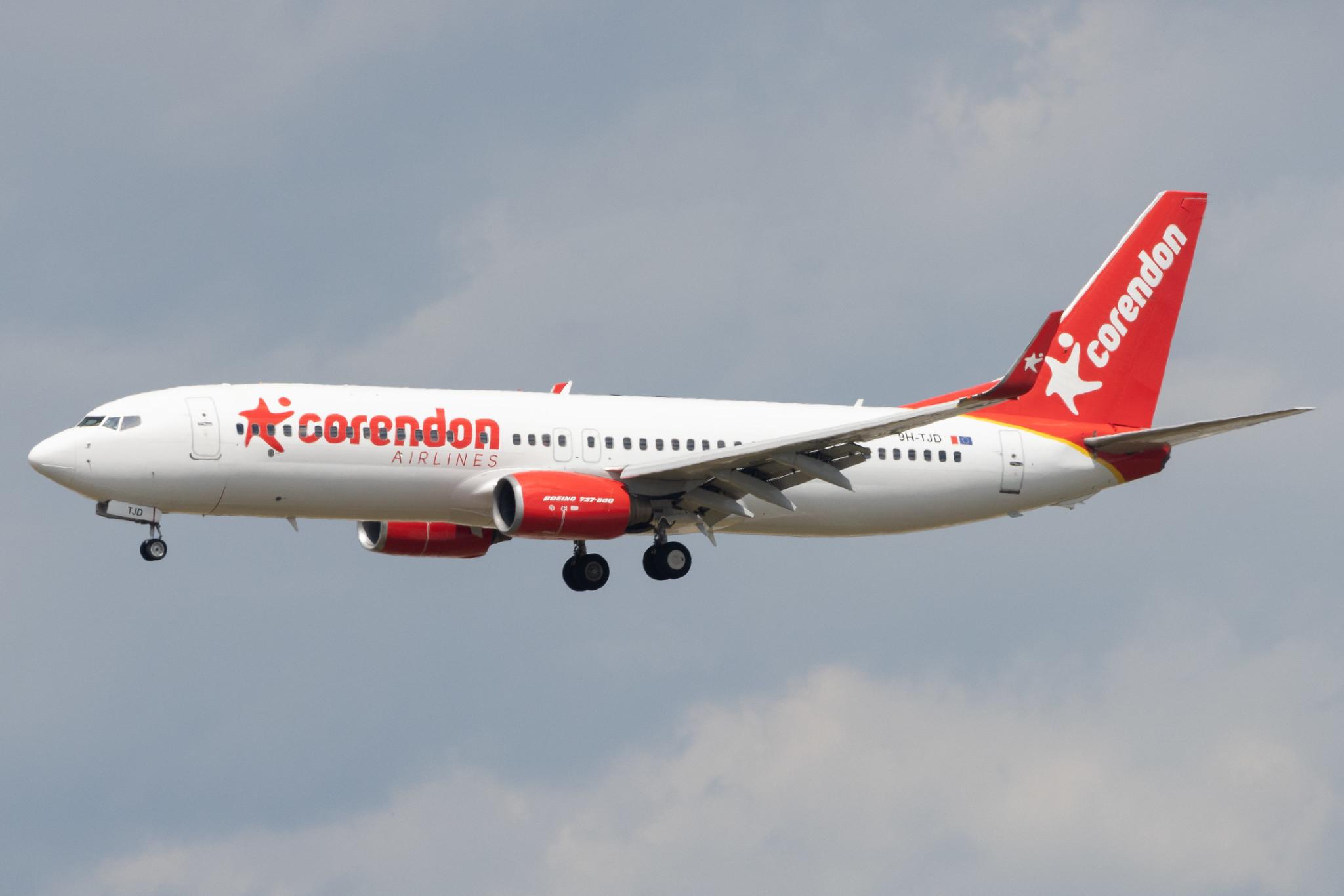 Frankfurt Airport: Corendon Airlines (XC / CAI) | Operator: Corendon Airlines Europe | Boeing 737-84P B738 | 9H-TJD | MSN 35077