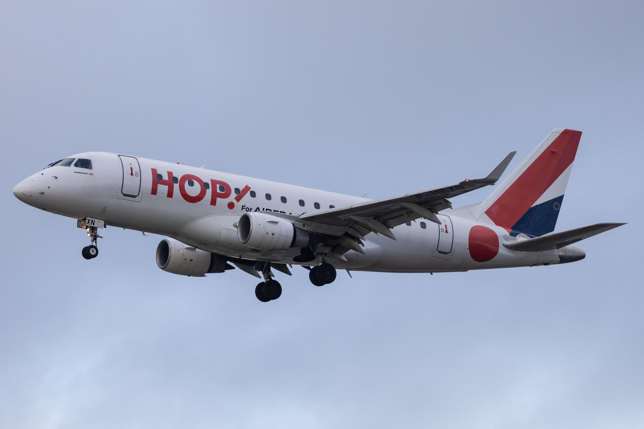 Frankfurt Airport: Air France (AF / AFR) | Operator: Air France Hop | Embraer E170LR E170 | F-HBXN | MSN 17000011