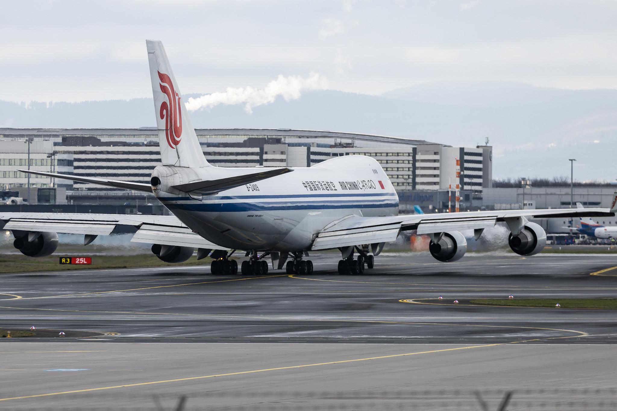 Frankfurt Airport: Air China Cargo (/ CAO) | Boeing 747-412F(SCD) B744 | B-2409 | MSN 26560