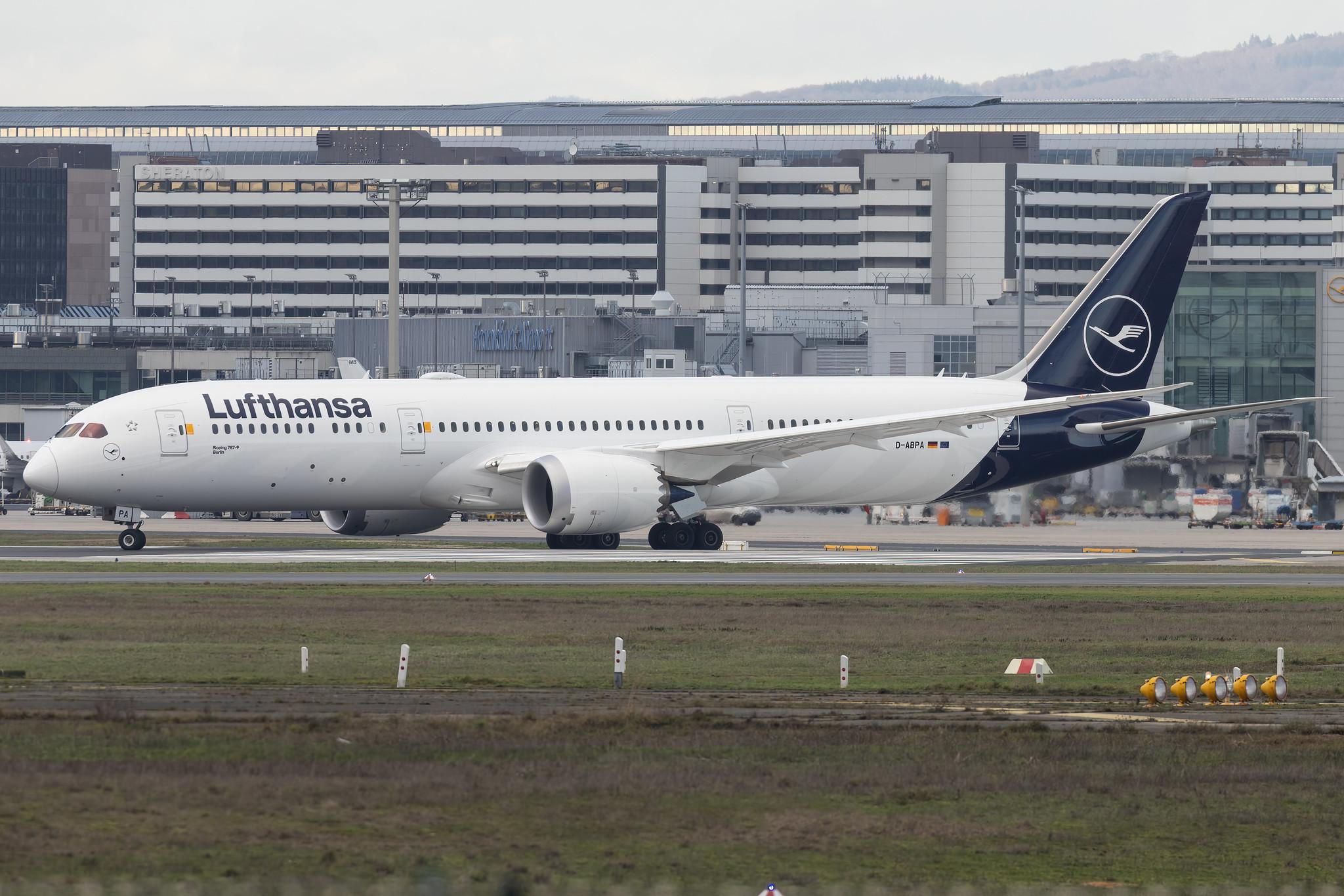 Frankfurt Airport: Lufthansa (LH / DLH) | Boeing 787-9 Dreamliner B789 | D-ABPA | MSN 62730