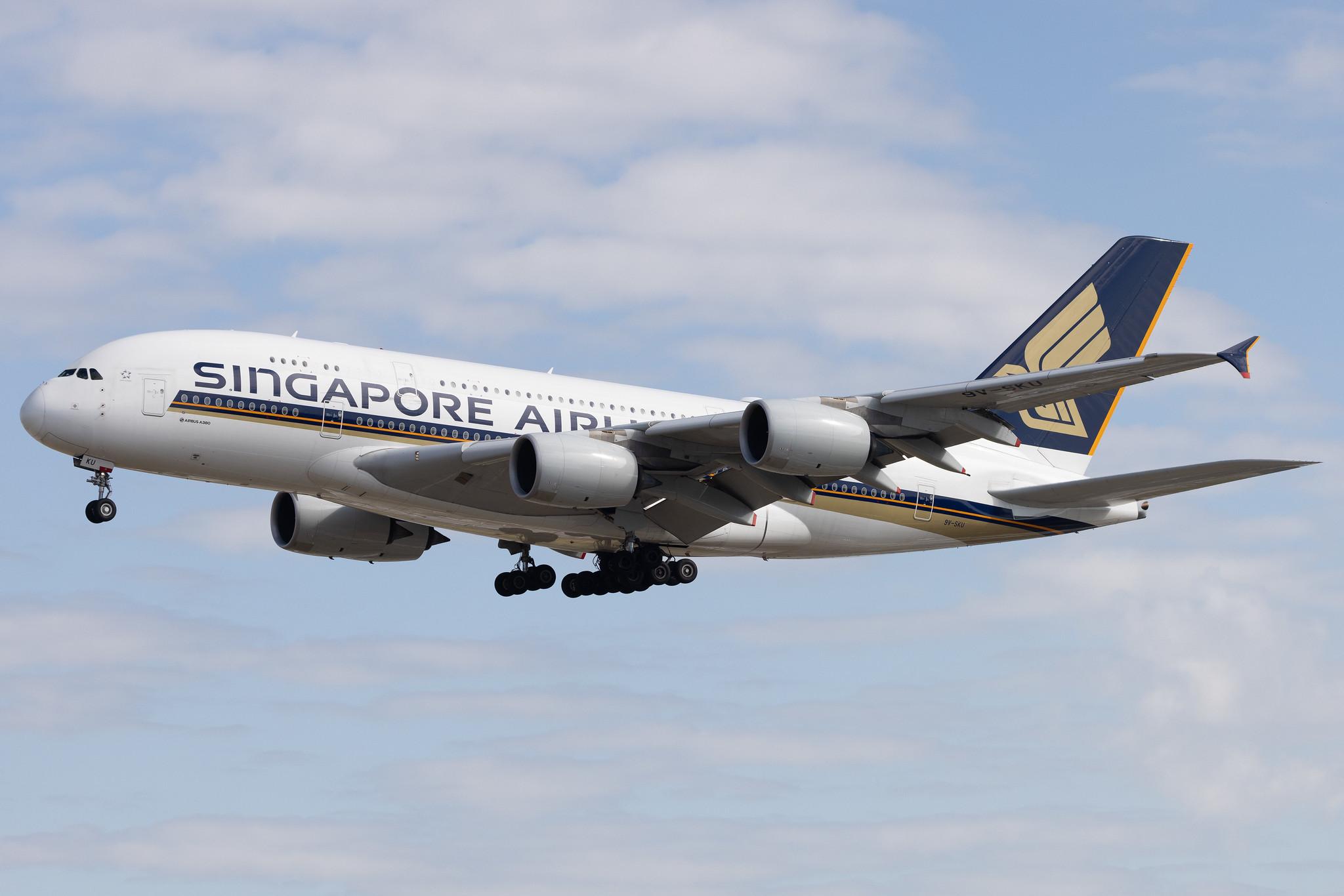 Frankfurt Airport: Singapore Airlines (SQ / SIA) |  Airbus A380-841 A388 | 9V-SKU | MSN 243