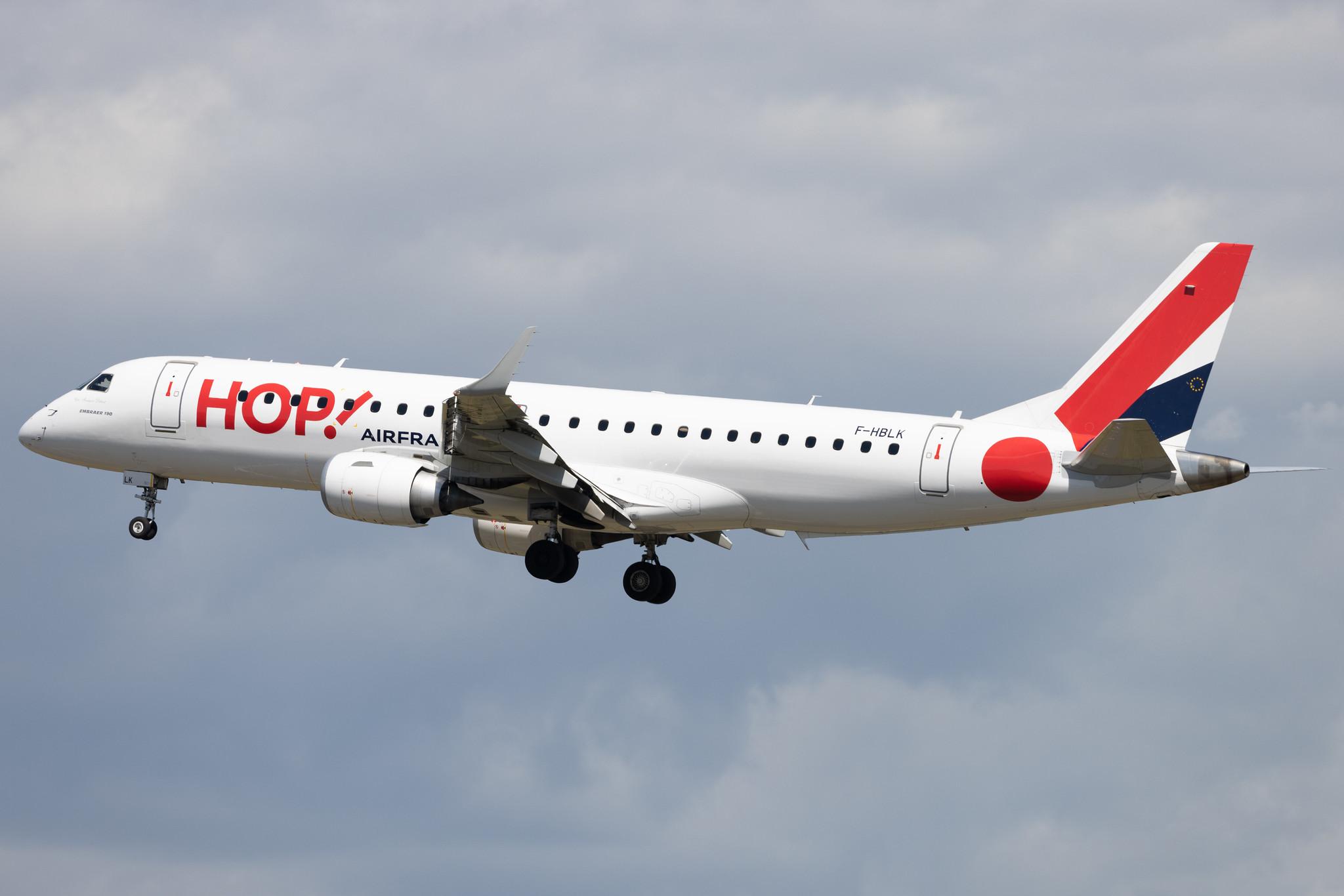 Frankfurt Airport: Air France (AF / AFR) | Operator: Air France Hop |  Embraer E190STD E190 | F-HBLK | MSN 19000760